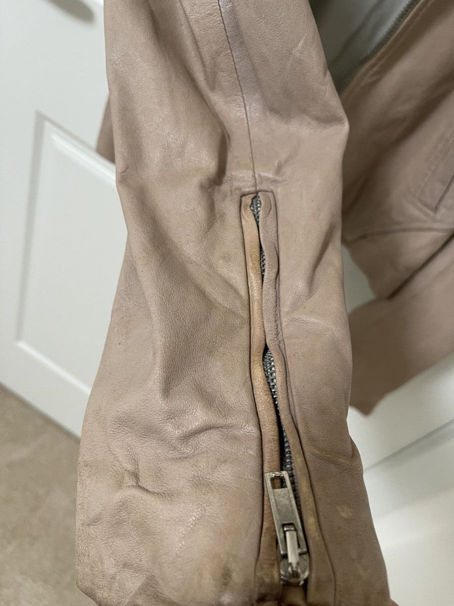 Asymmetric Zip Leather Jacket (SS2011) - 9