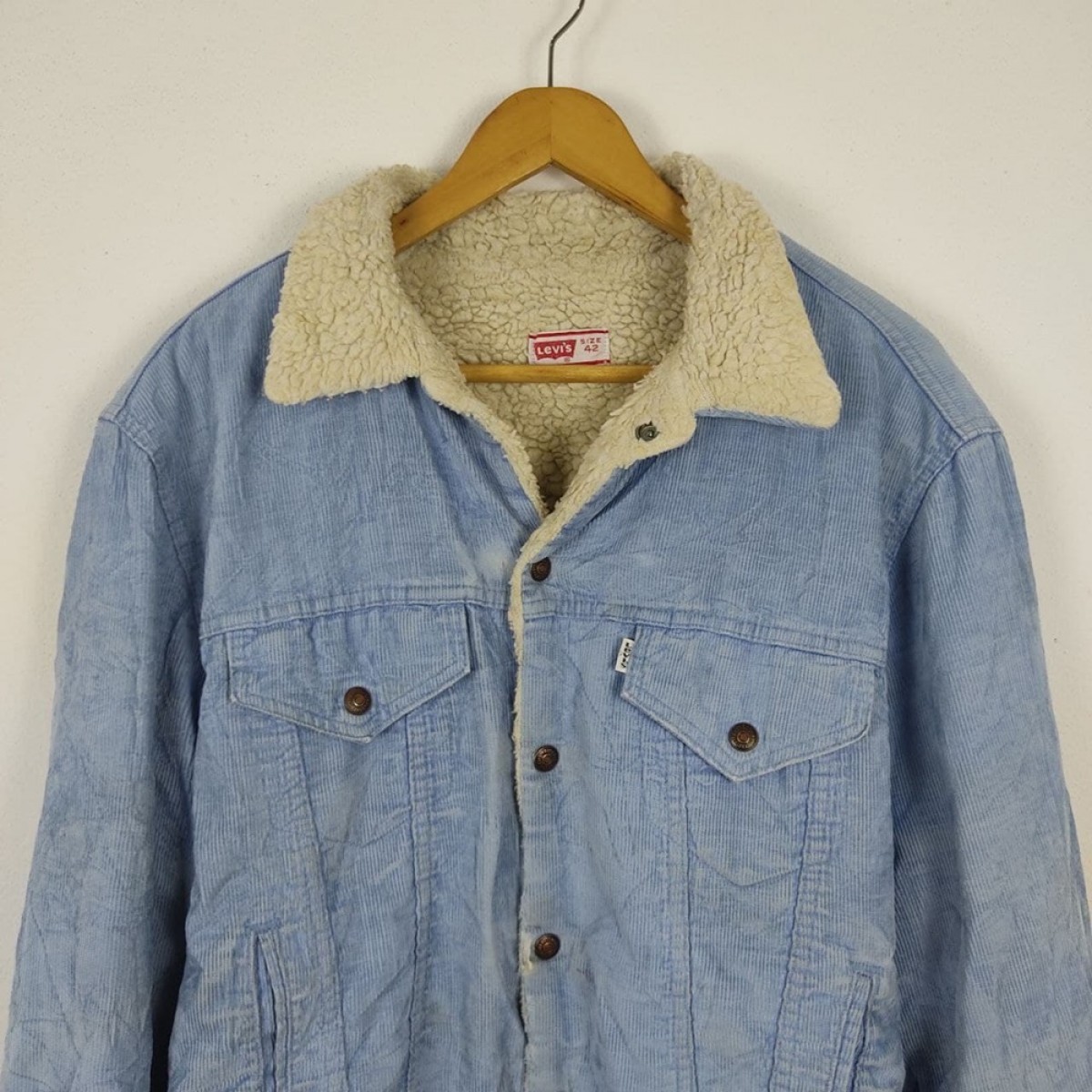 80s Corduroy Sherpa Lined Work Jacket Travis - 4