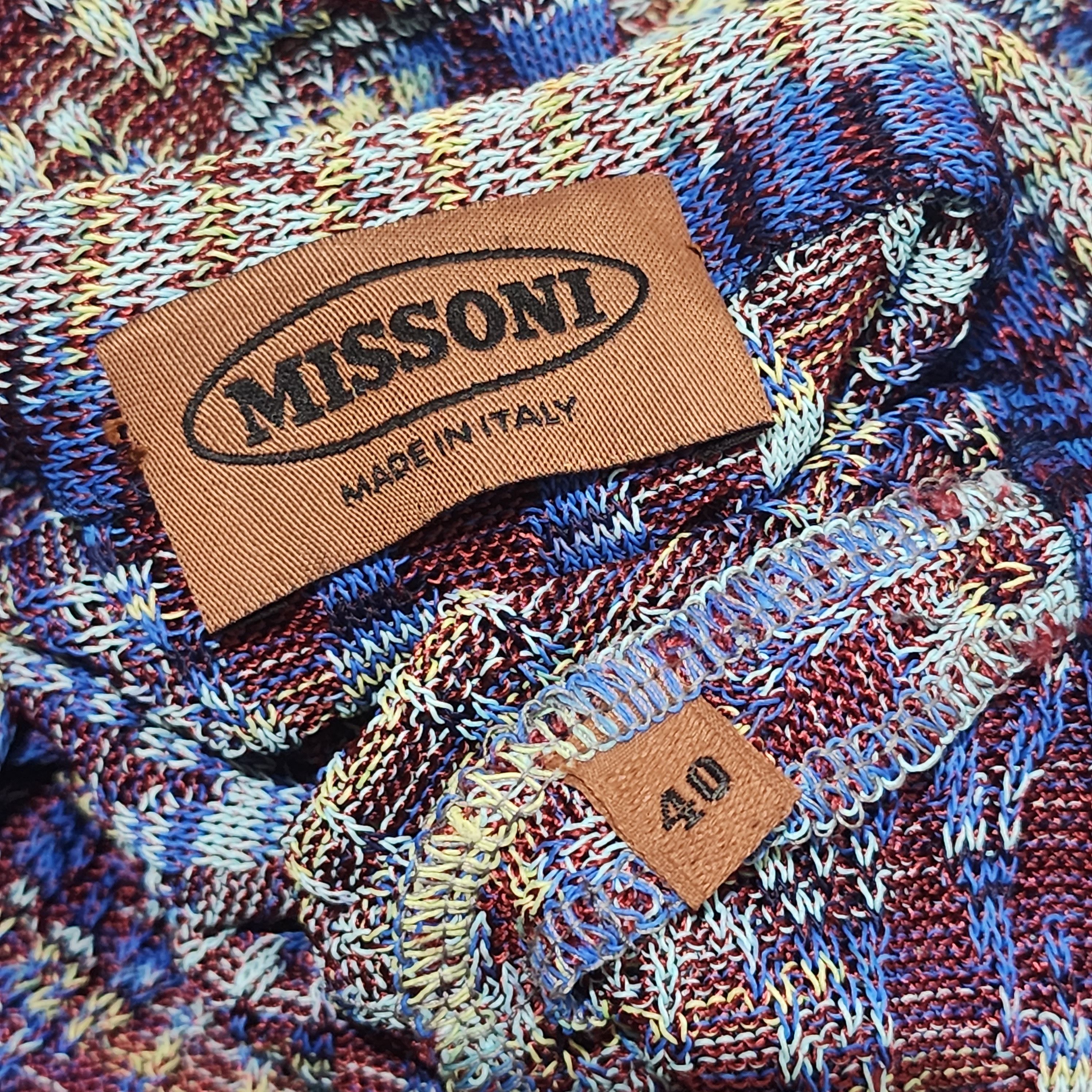 Missoni - Zigzag Knit Multicolor Cardigan - 4