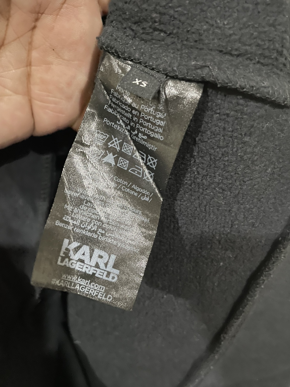 Karl Lagerfeld - Rare💥 Karl Lagerfeld Velvet 🐈‍⬛ Cat Unisex Sweater - 6