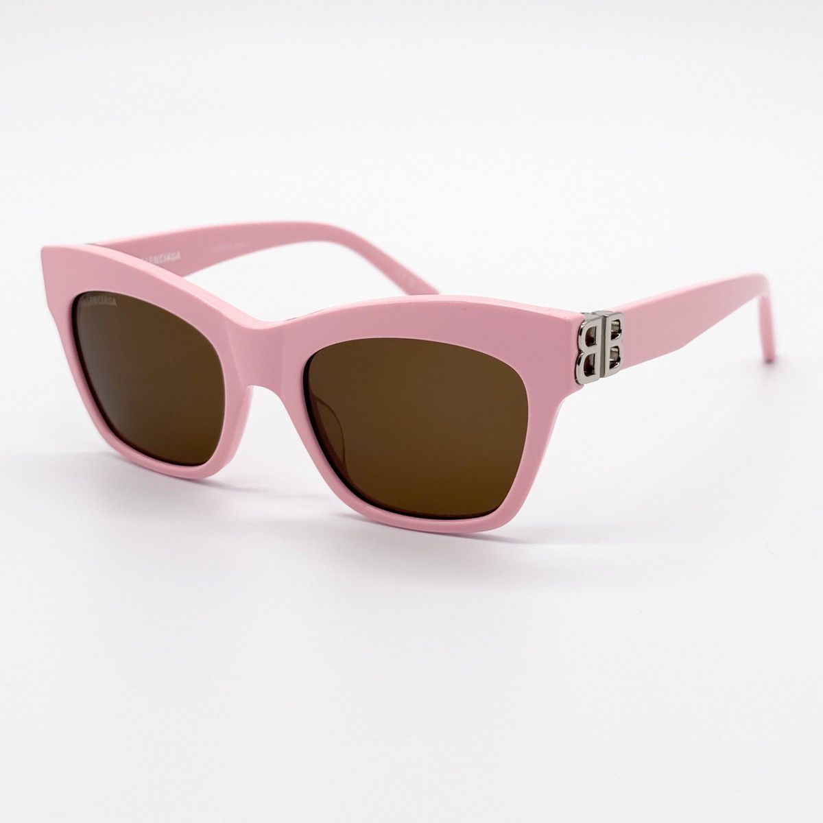 NEW BALENCIAGA BB0132S 003 PINK BROWN WOMEN SUNGLASSES - 3