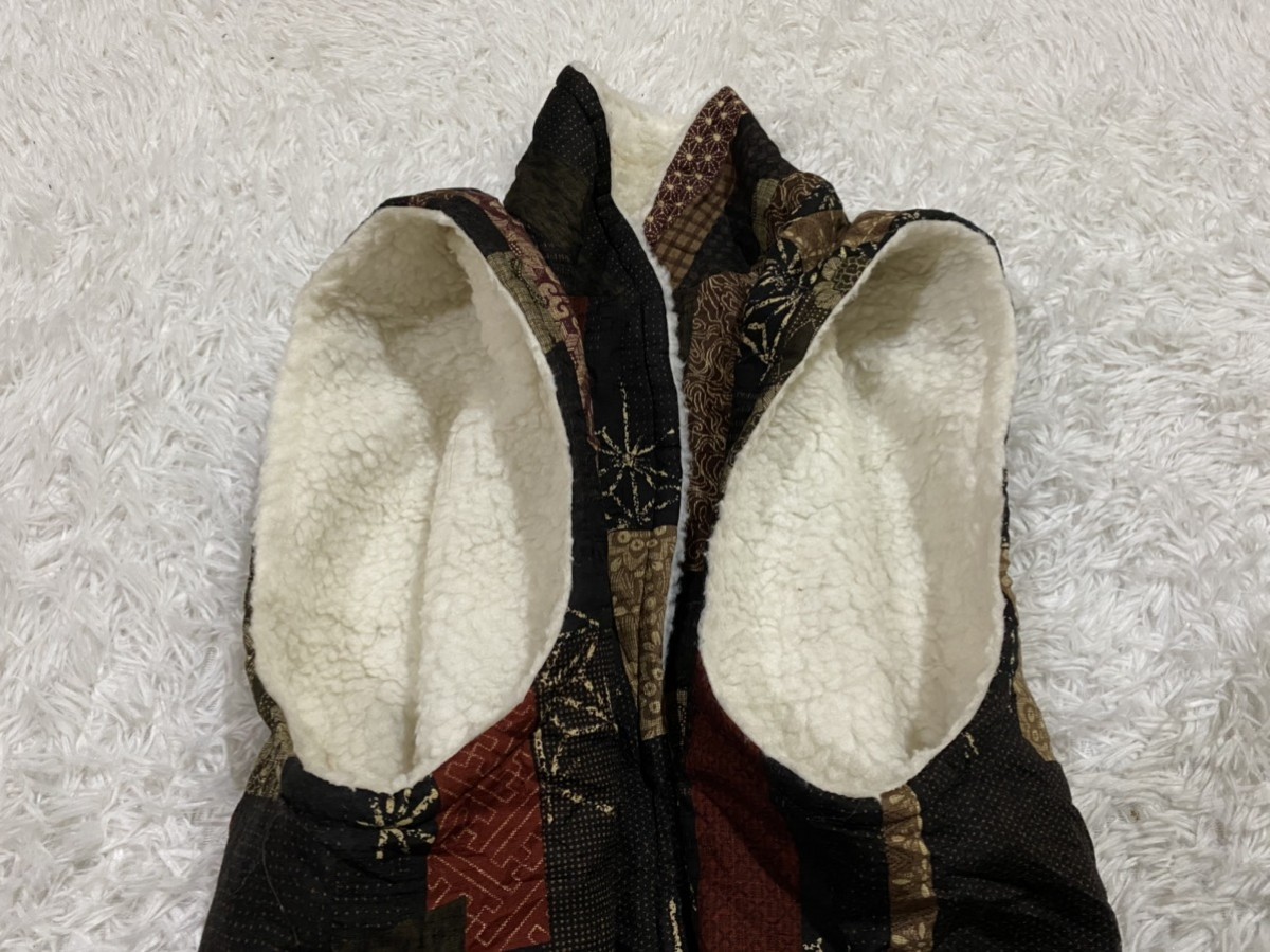 Other - Sherpa Fleece Vest Printed like Patchwork Design - 7