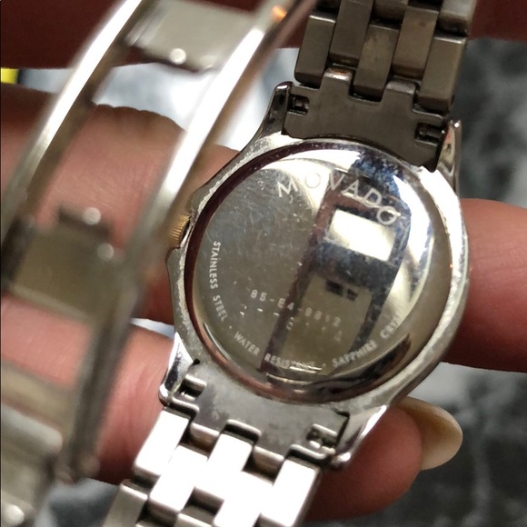 Movado Museum Two Tone 85-E4-9812 Diamond Watch - 8