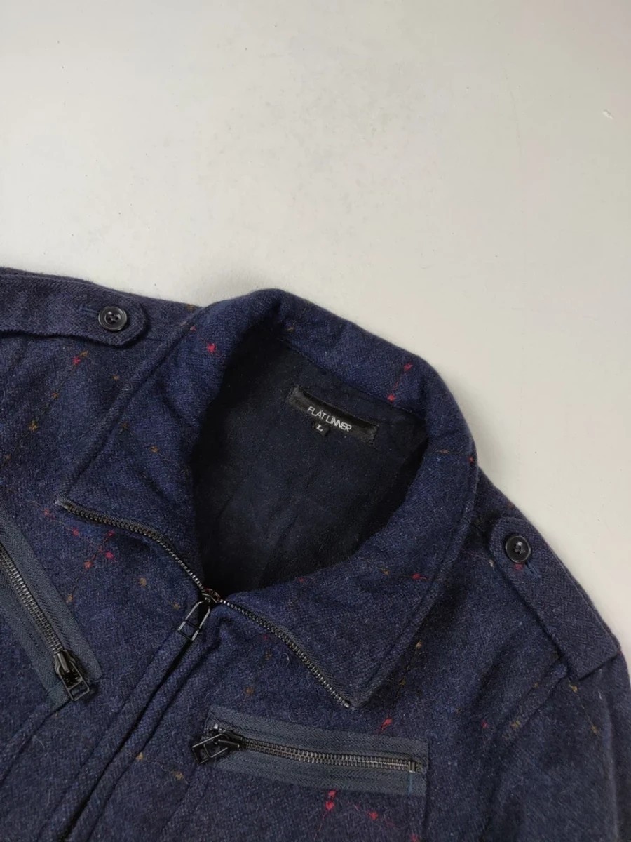 Japanese Brand -  Final Drop! Flat Linner Checkered Dot Jacket Coat Parka - 2