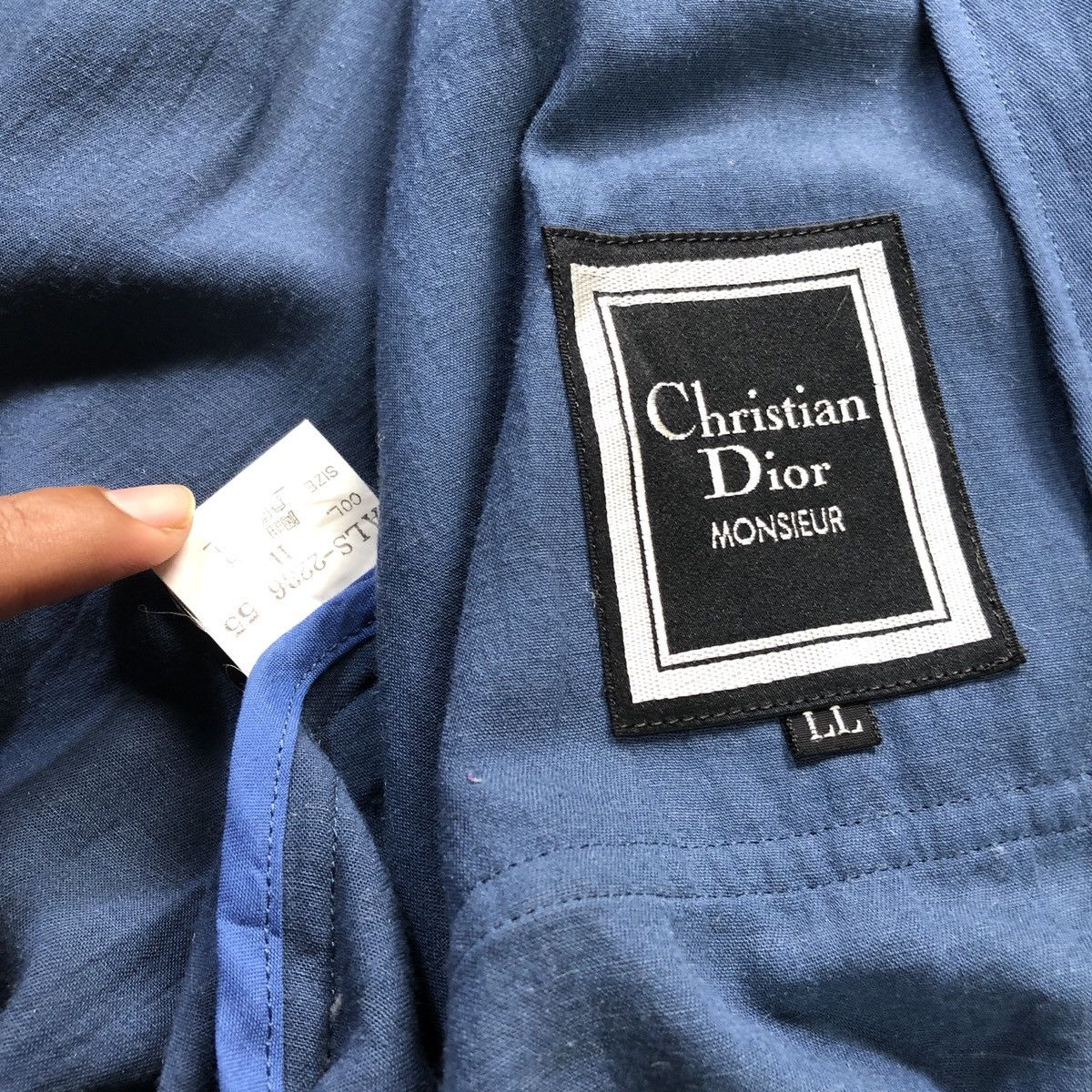 Vintage Christian Dior Monsieur Rayon Bomber Hooded Jacket - 7