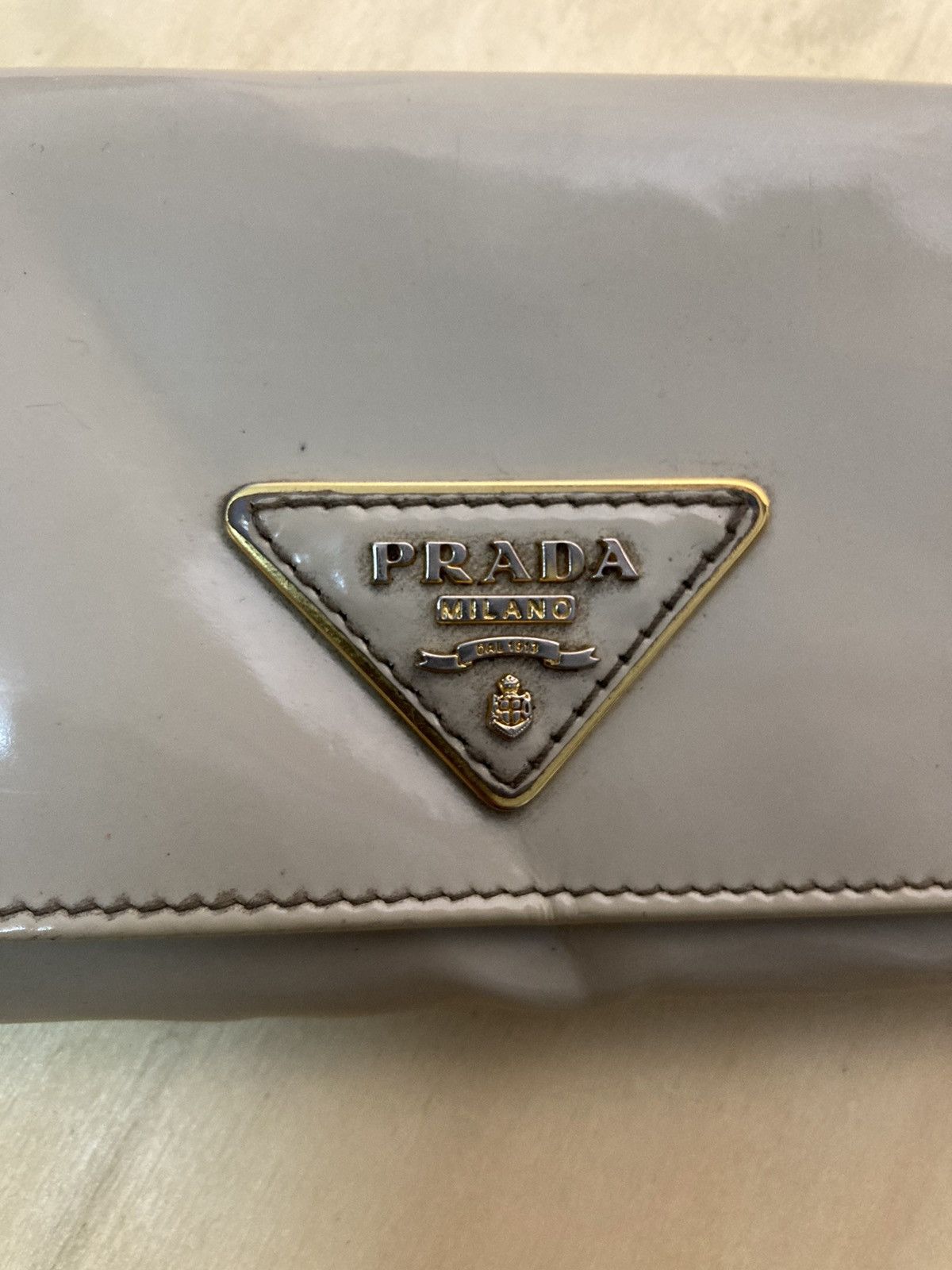 Vintage Prada Patent Leather Long Wallet - 5
