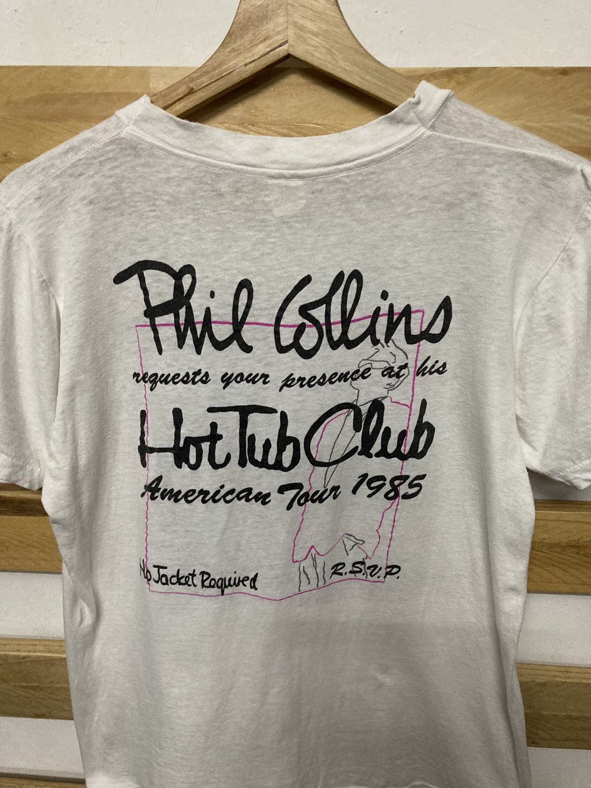 Vintage 1985 Phil Collins No Jacket Required Tour Tshirt - 6