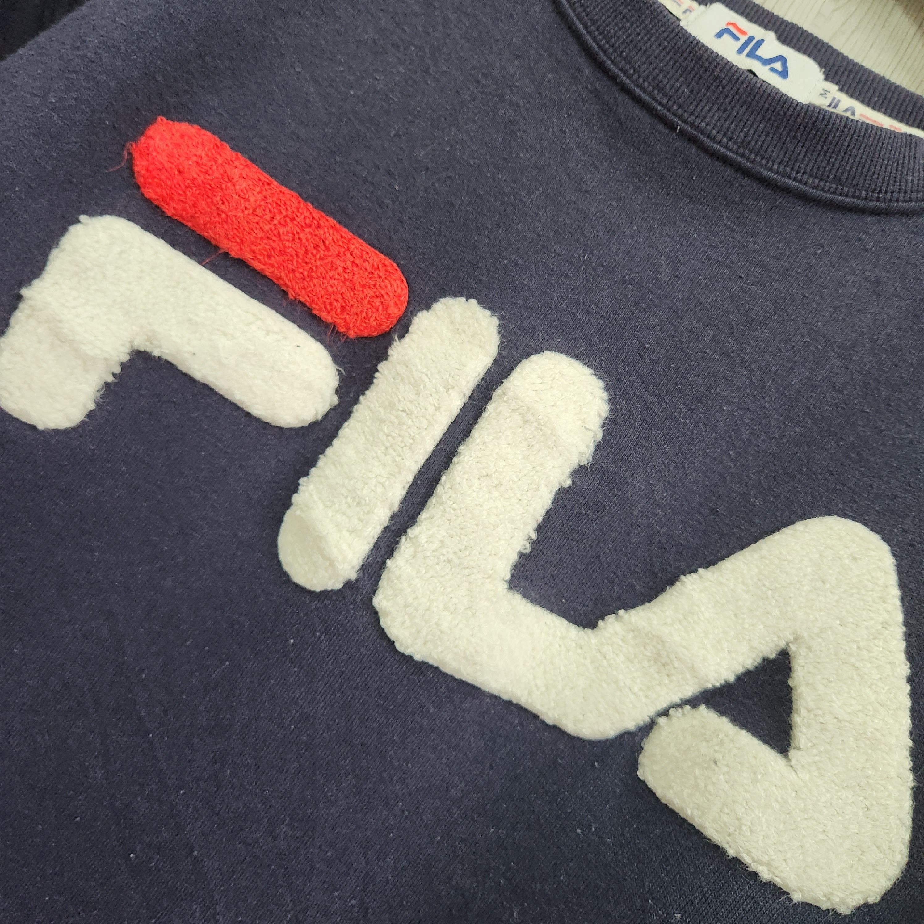 Fila Sweater Big Spellout Logo Vintage - 3