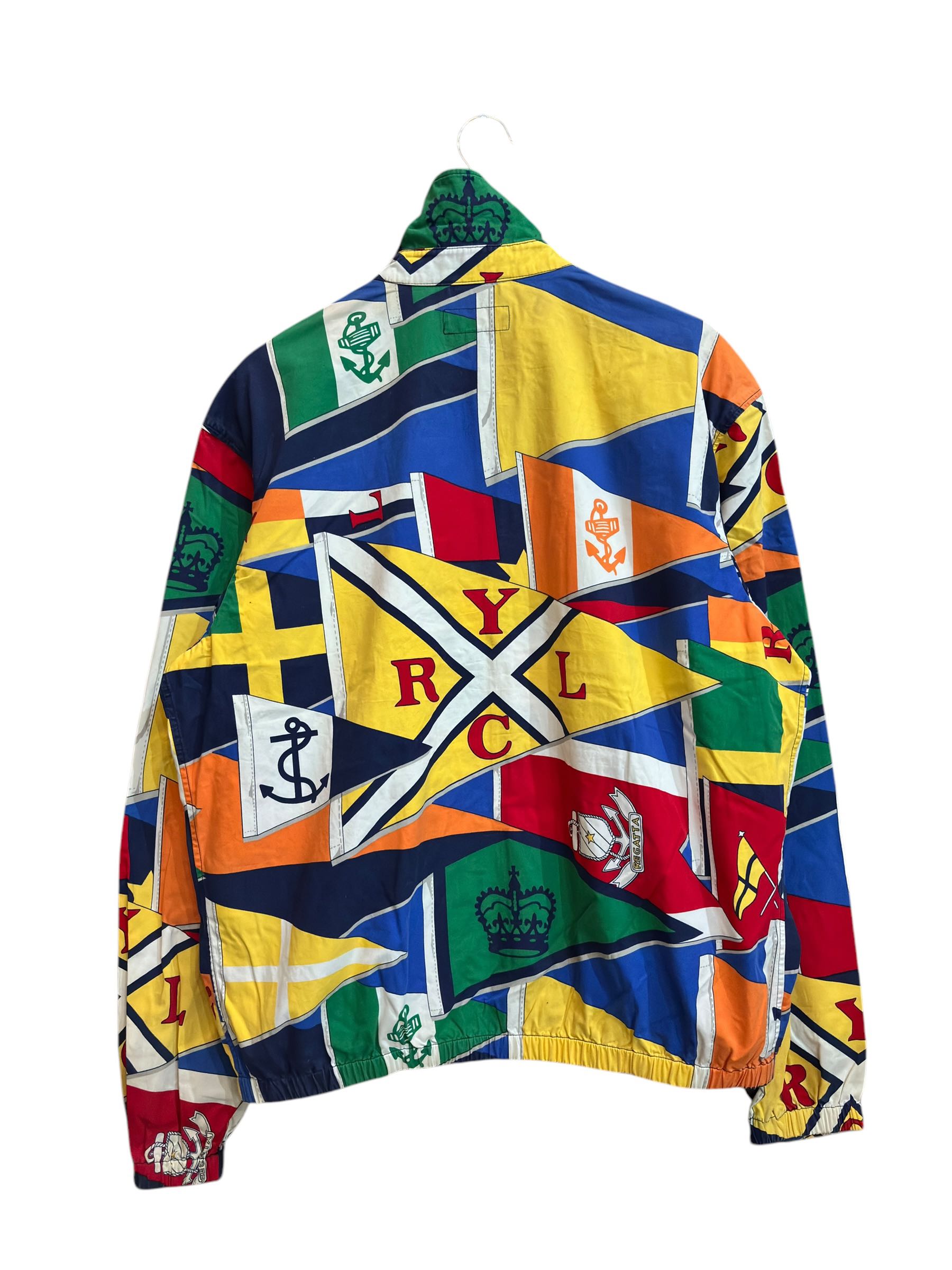 Polo Ralph Lauren Medium Bayport Jacket Burgee Regatta Flags RRL Yacht Sailing - 2