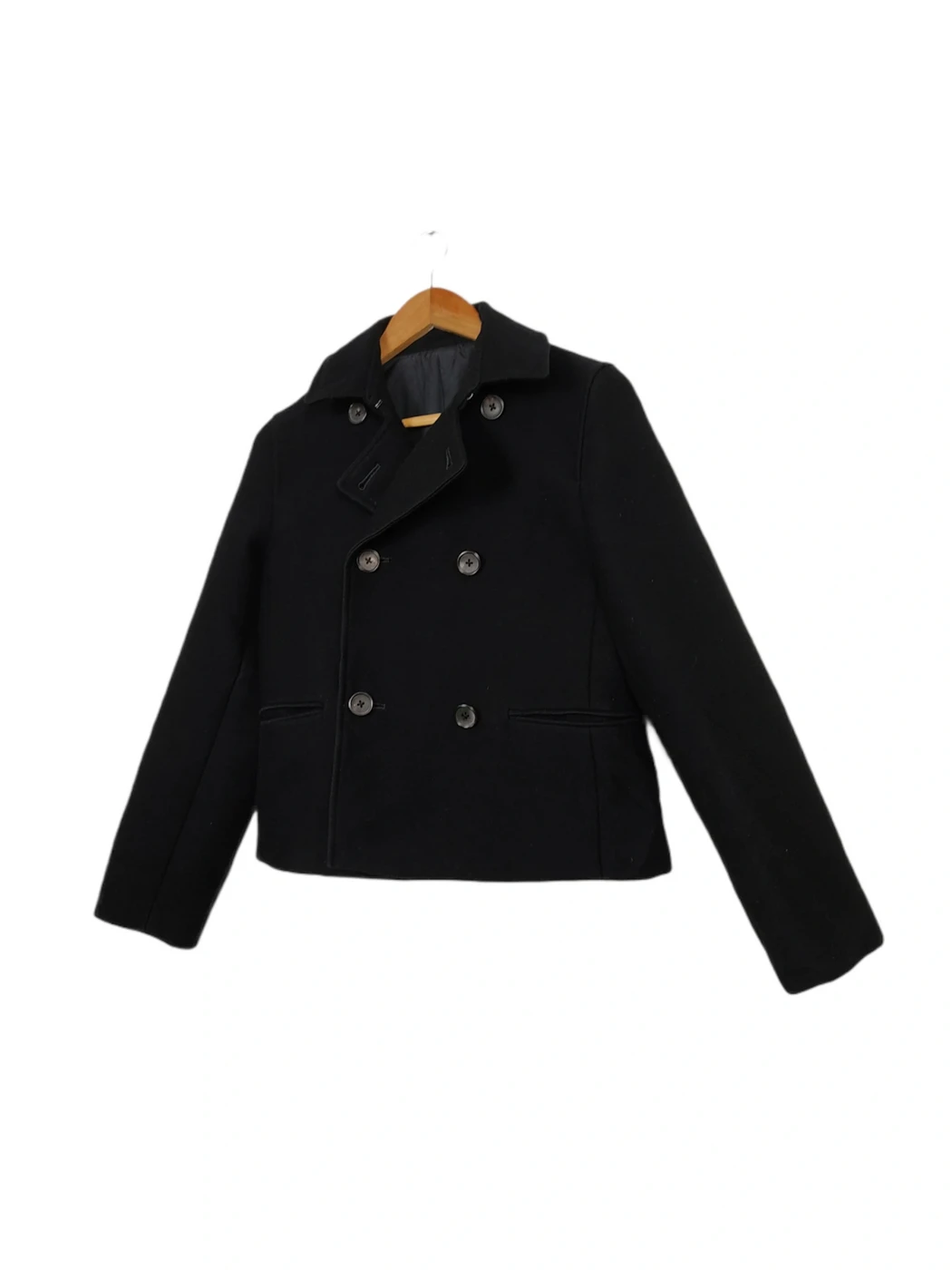 Margaret Howell - Vintage MARGARET HOWELL Black Wool Button Jacket - 3