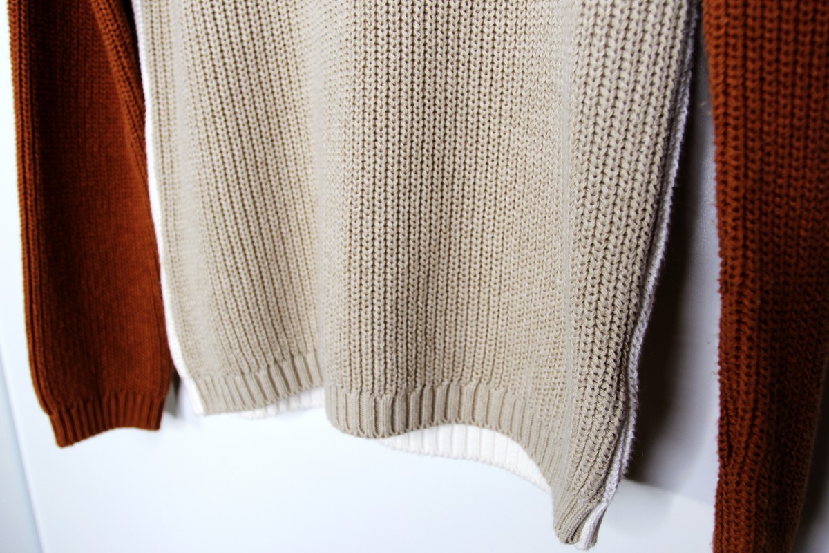 Imperial - BNWT SS20 IMPERIAL NATURAL BLOCK RIBBED SWEATER S - 5