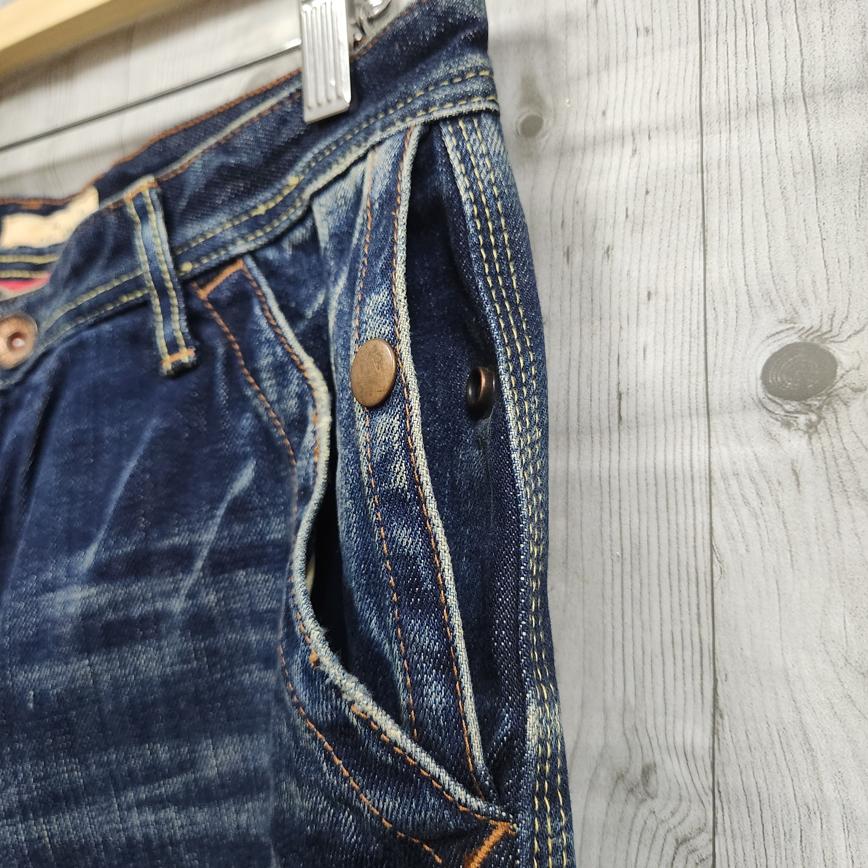 Global Work Denim Four Front Pockets Japanese Indigo Jeans - 9