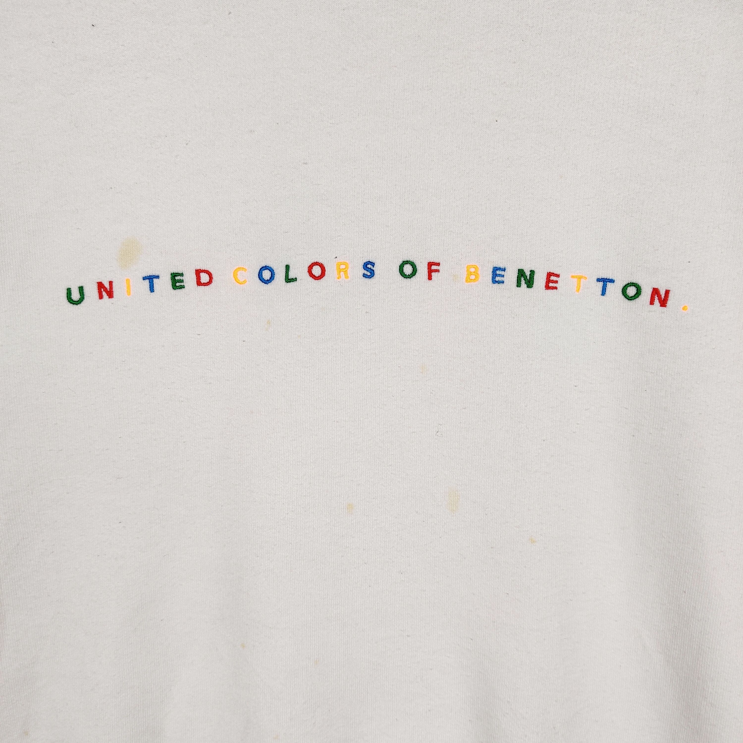 Vintage United Colour Of Benetton Sweatshirt Embroidered - 2