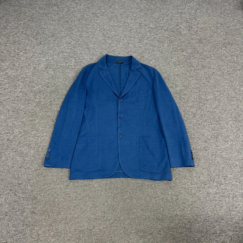 Loro Piana Blue Wool Coat - 1