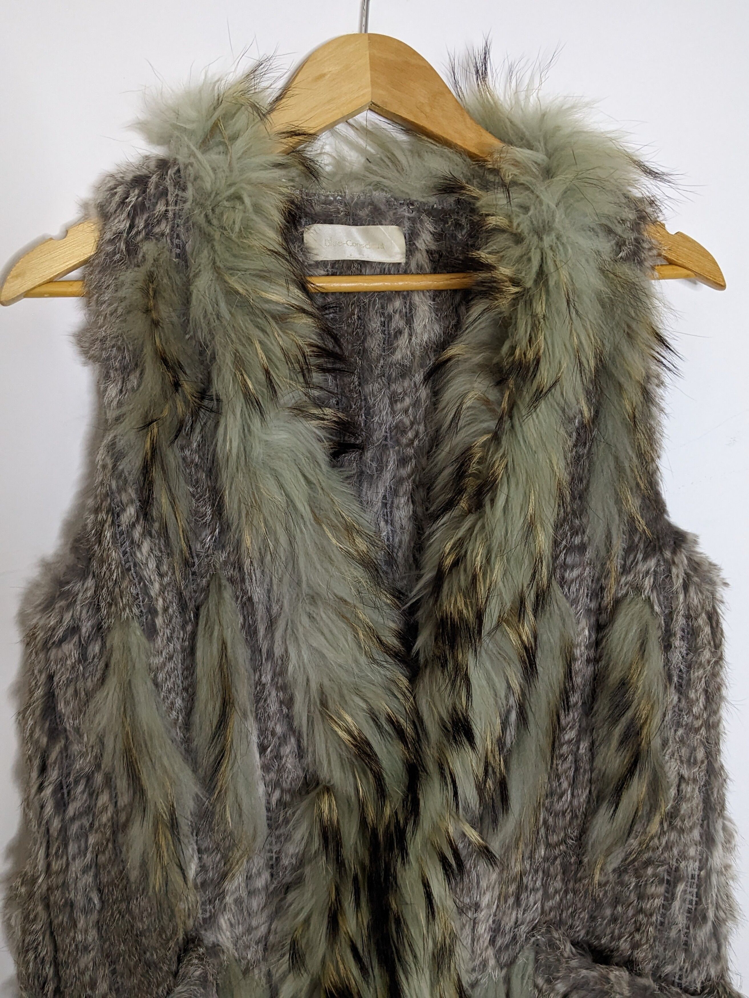 If Six Was Nine - Rare Fur Feathers Gypsy Gilet Vest Jacket Womens - 3