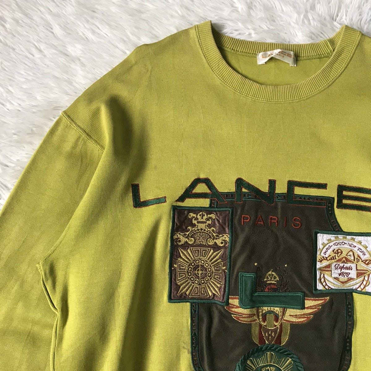 Lancel Sport Big Embroidered Sweatshirt Made in Japan - 6