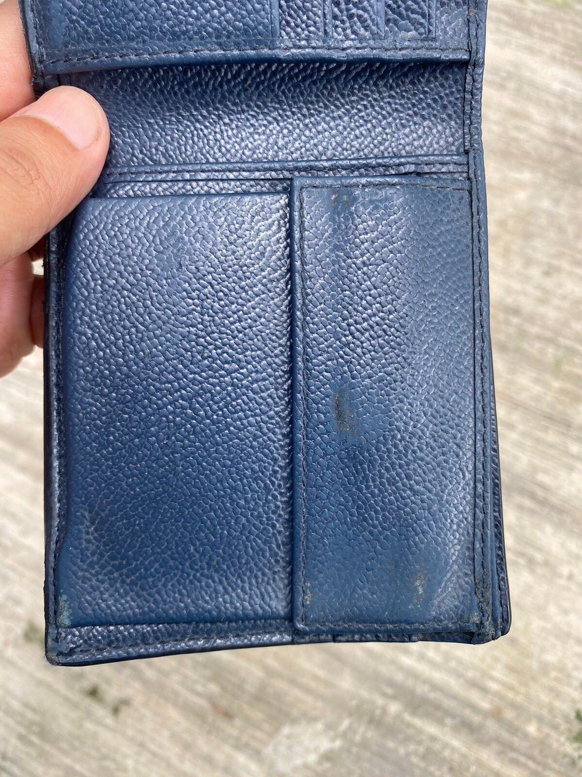 Authentic Prada Bifold Blue Men Wallet - 17