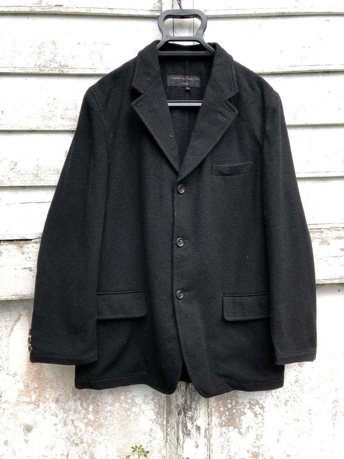 COMME DES GARCON HOMME AD 2000 WOOL JACKET - 1