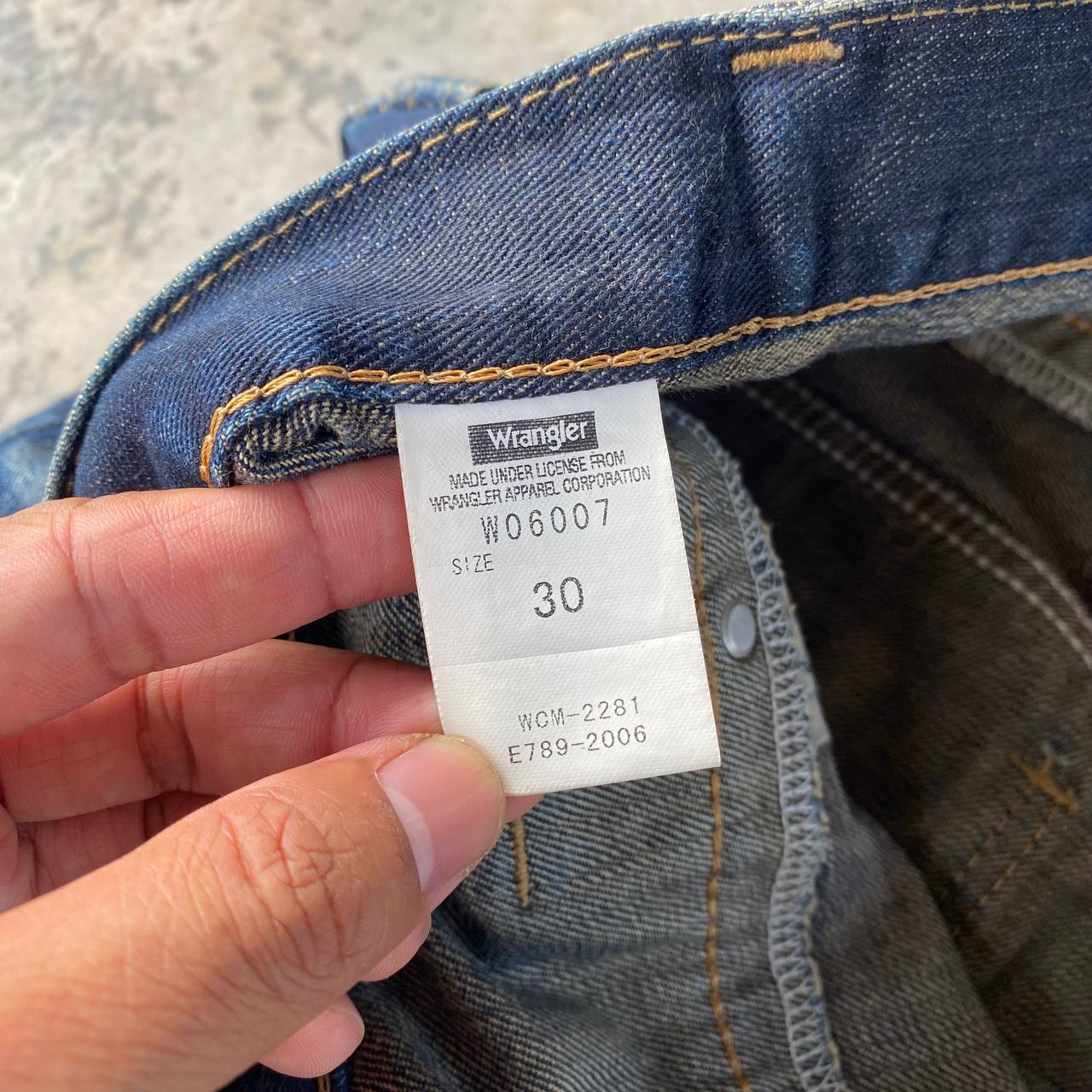 RARE WRANGLER DOUBLE WAIST + ZIPPER RUSTY WASH THUNDERSTORM GHOST CLAW MARK WASH STRAIGHT LEG - 7