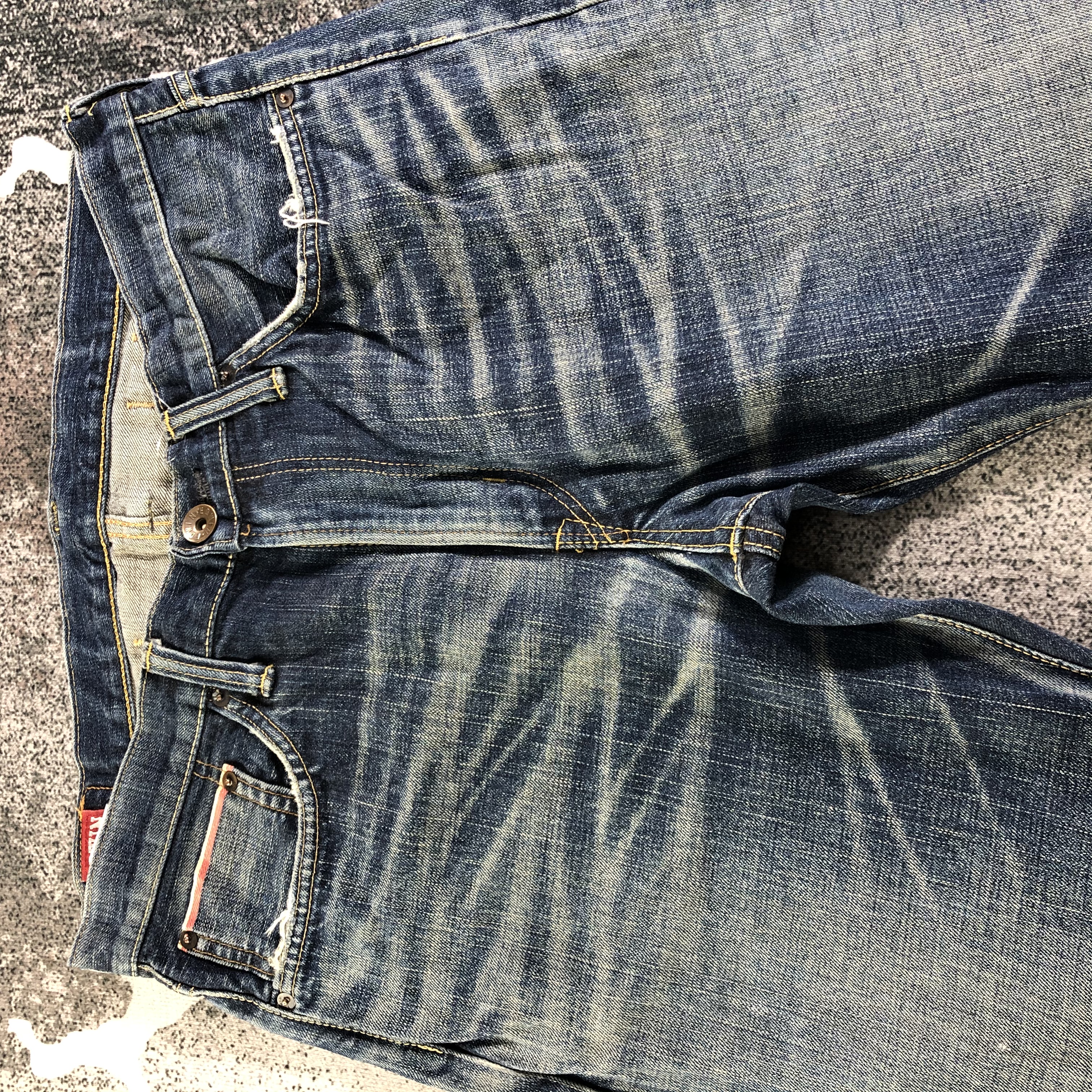 Edwin - Vintage Edwin Selvedge Jeans Faded Blue Denim KJ2287 - 3