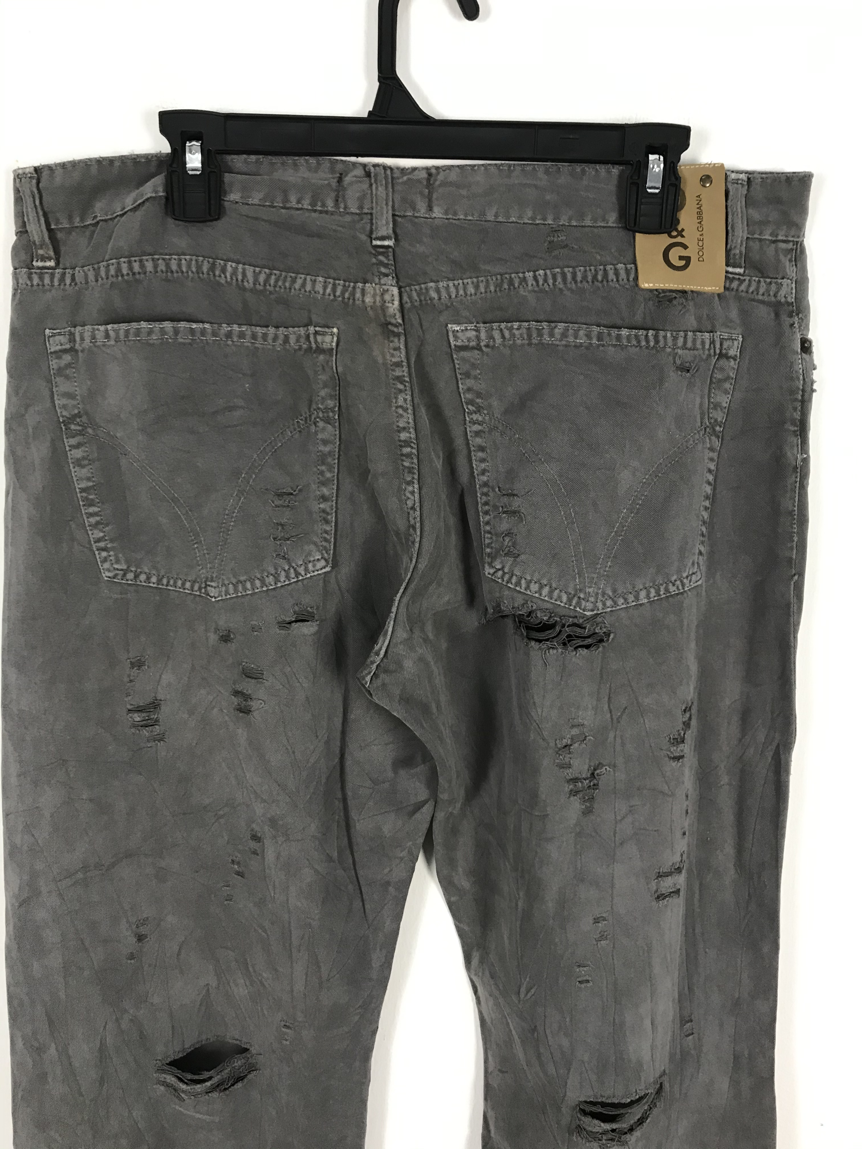 Dolce & Gabbana Distressed Distroyed Ripped Pant #2592 - 10