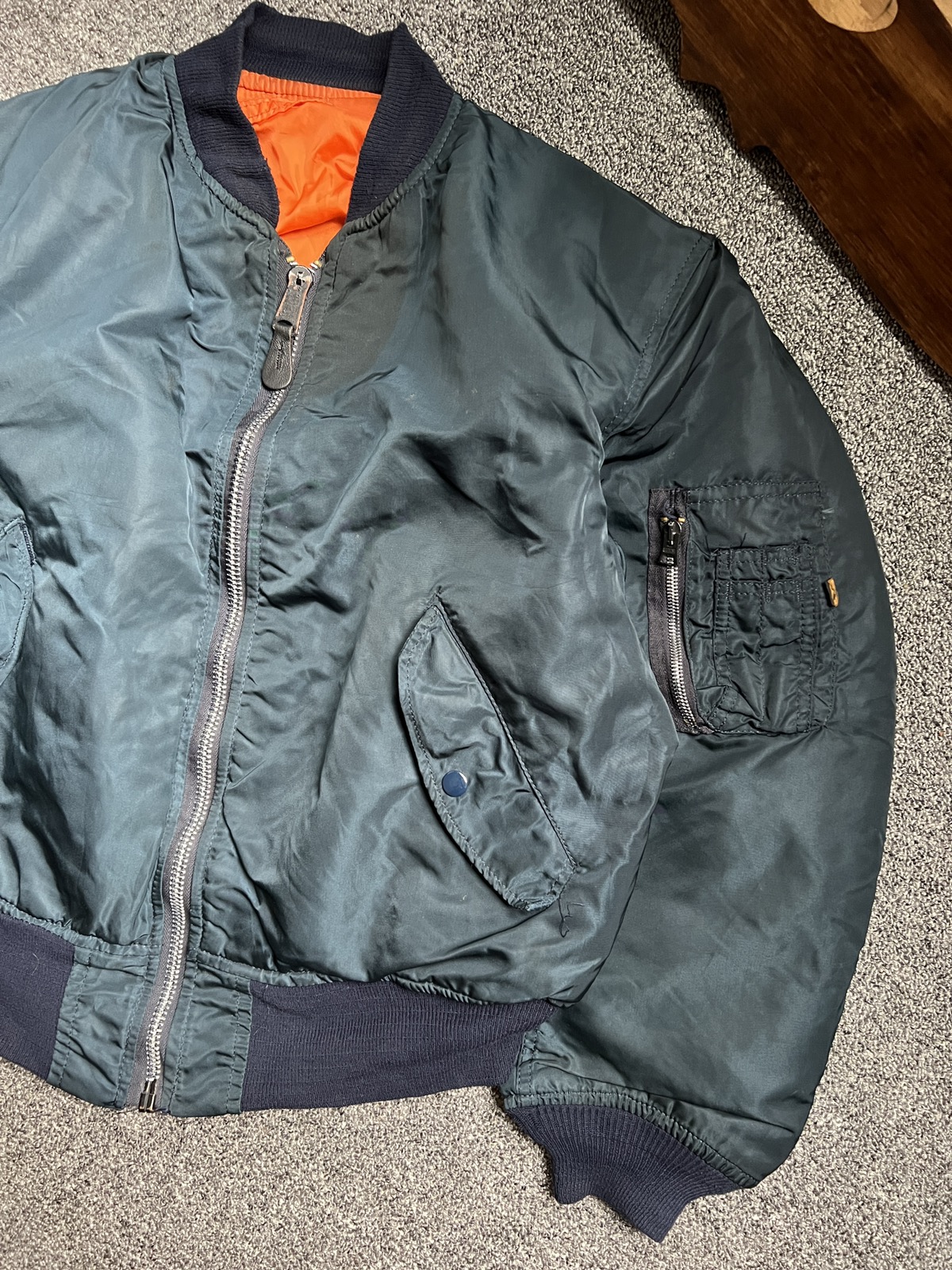 Vintage - Vintage Alpha Industries MA-1 Reversible Bomber Jacket