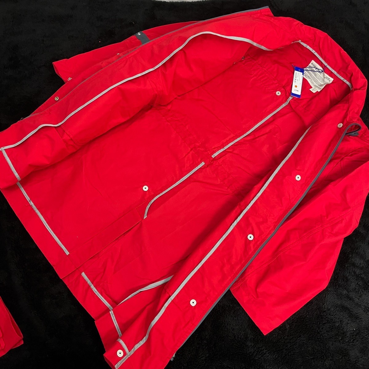 19ss Multi Panel Long Jacket in Red - 3