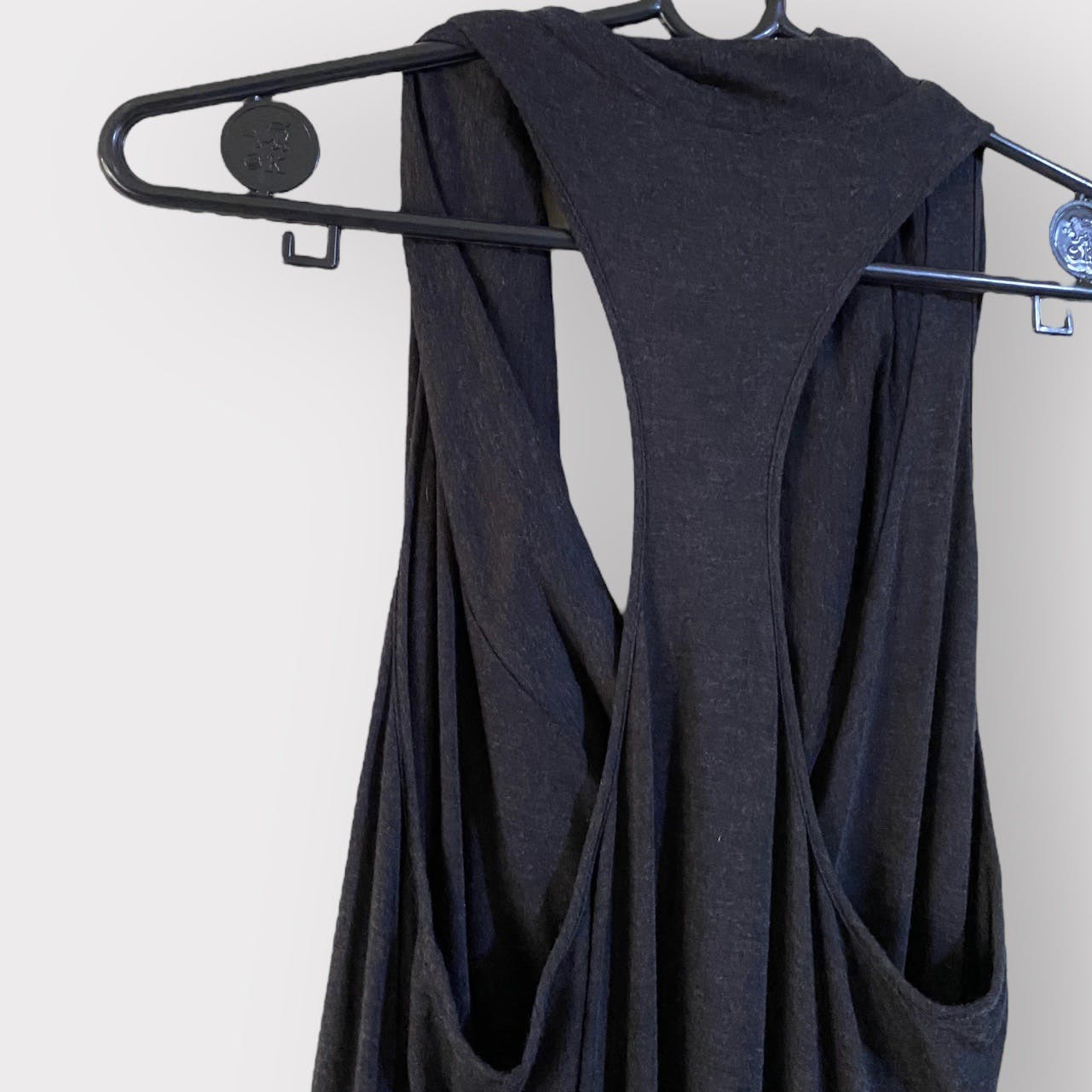 Helmut Lang Drape Cowl Collar Jersey Maxi Dress - 5