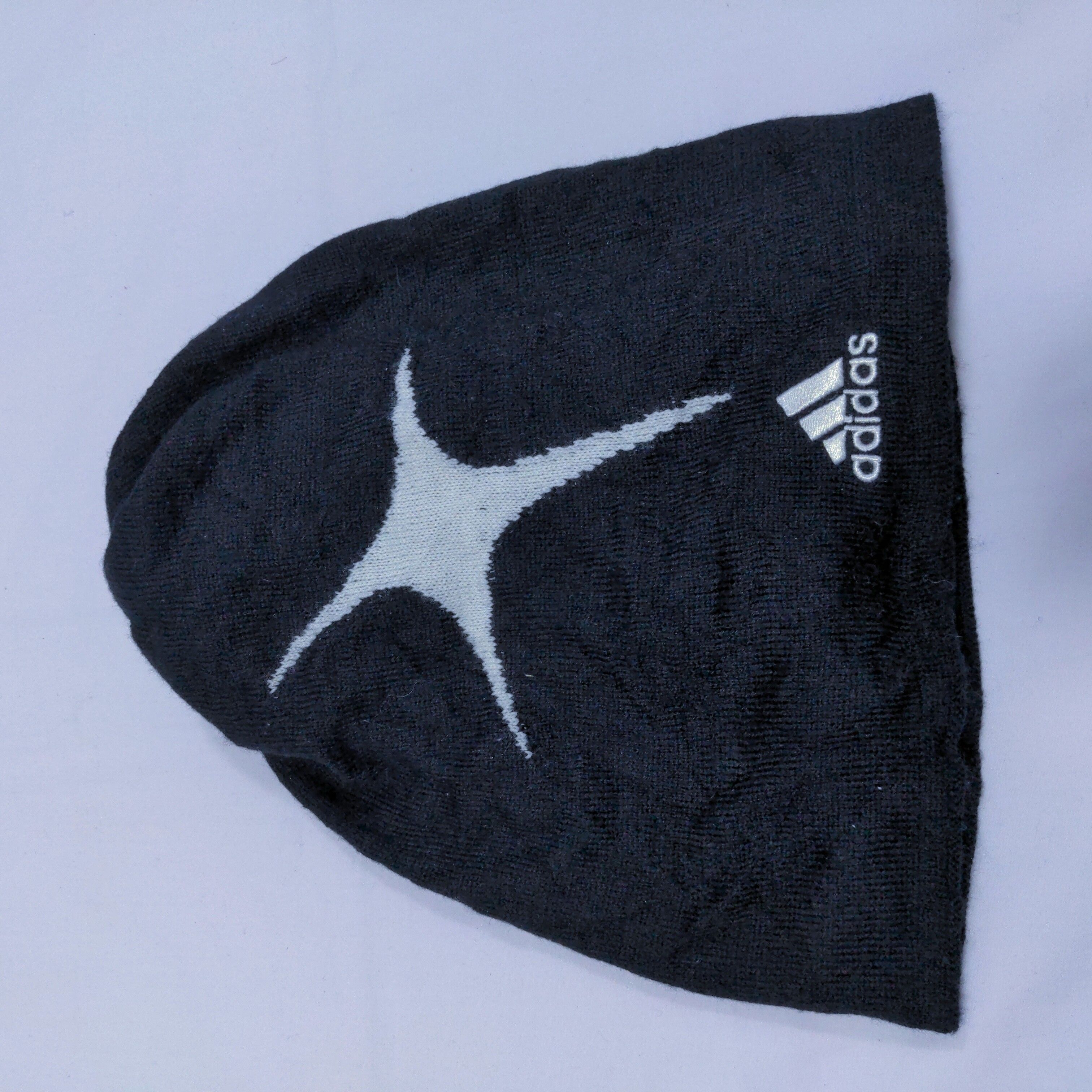 Adidas Black Acrylic Beanie Hat - 1