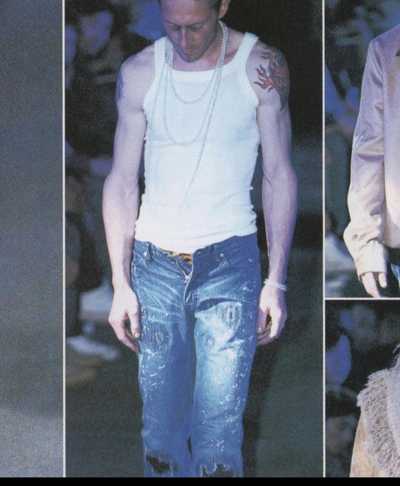 NUMBER (N)INE AW2001 Number Nine Grunge Denim | azzashop | REVERSIBLE