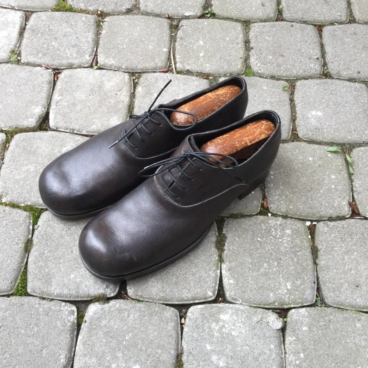 A1923 - A diciannoveventitre AUGUSTA horse leather derby shoes - 2