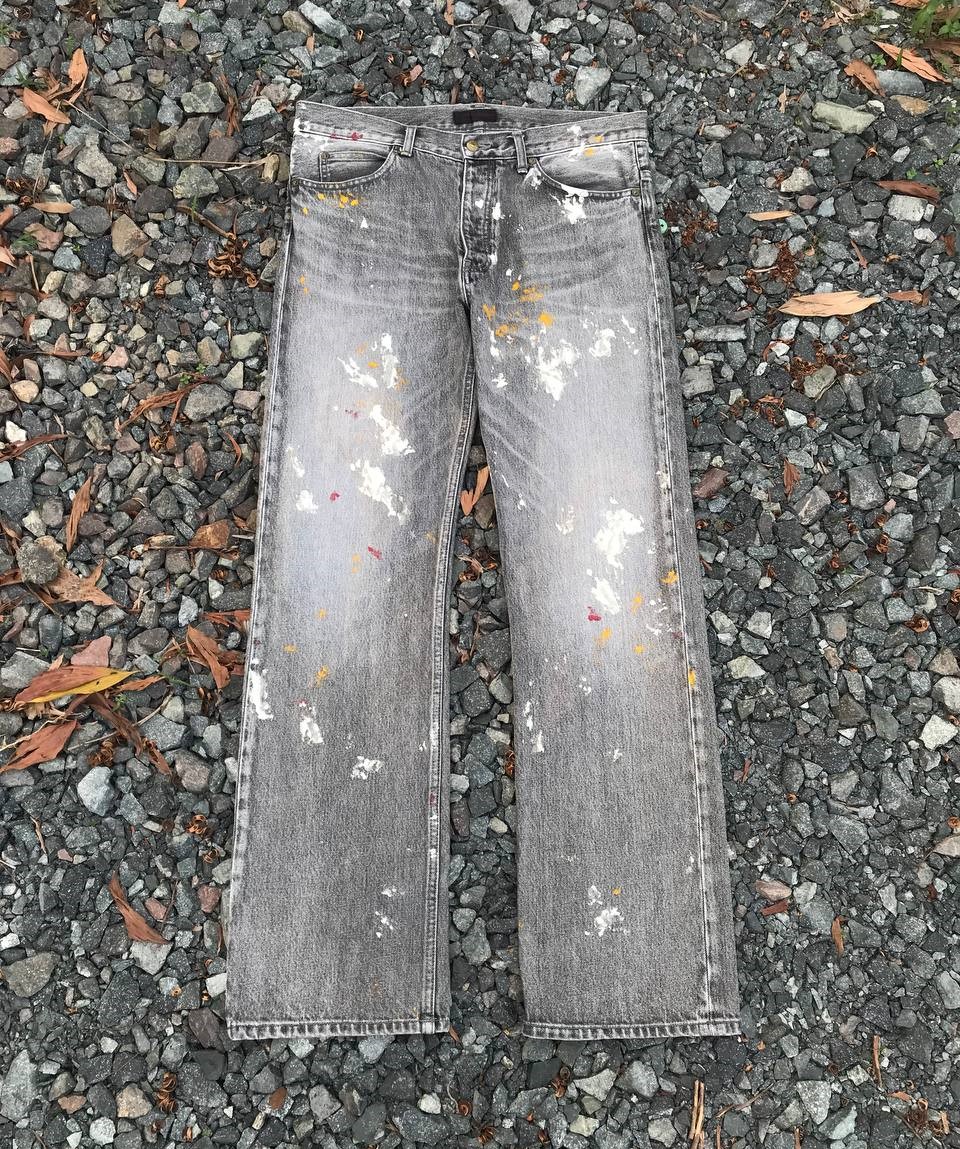 SETEL en.JADE JAPAN BRAND PAINTER FADED GREY BLACK JEAN NUMBERNINE KAPITAL HYSTERIC GLAMOUR INSPIRED - 7