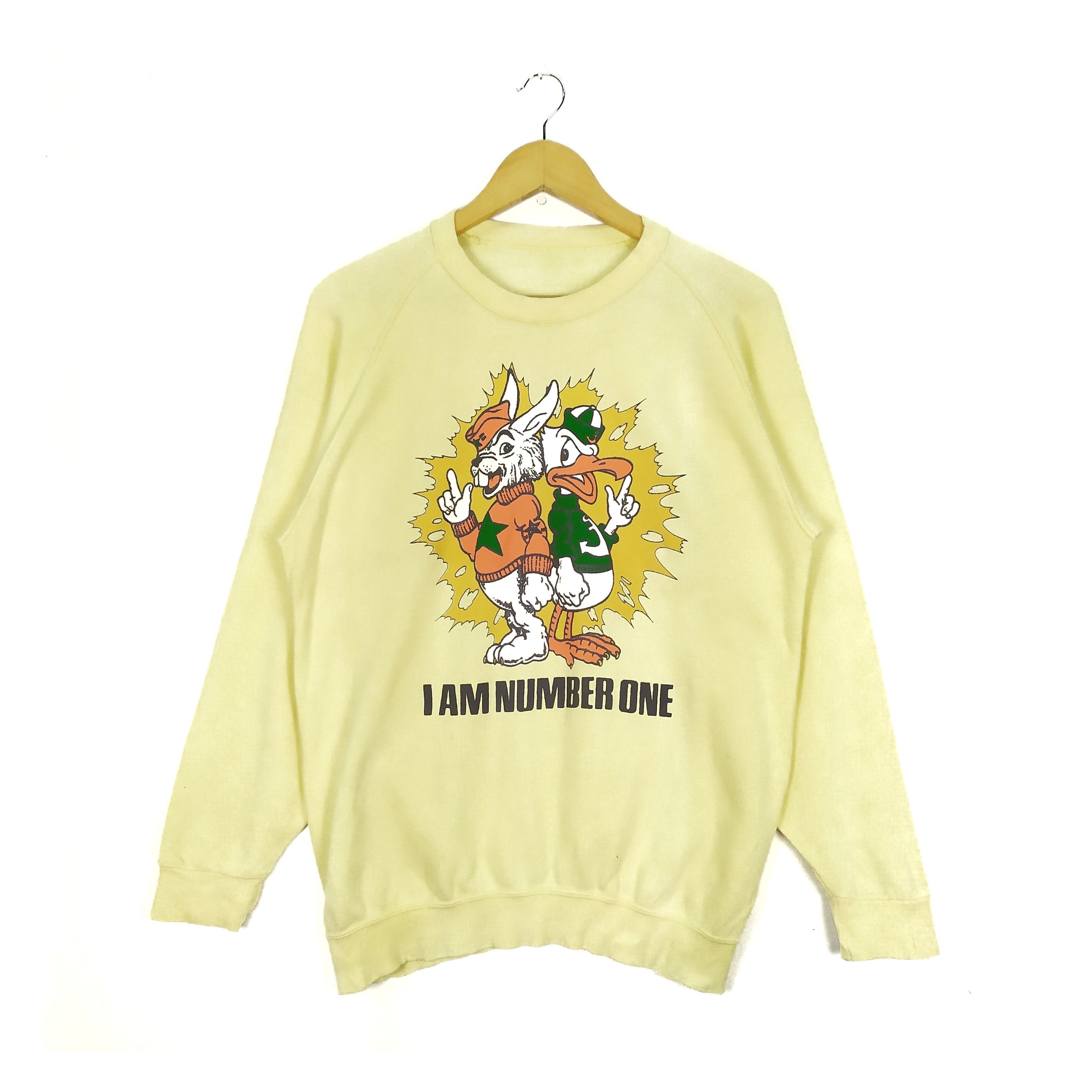 I Am Number One Vintage 90s Crewneck Sweatshirt - 1