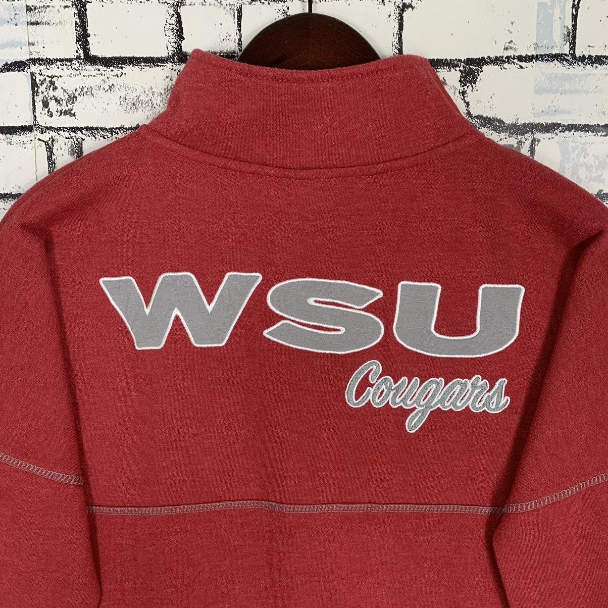 Vintage - Washington State University Cougars Small Logo Half Zip - 9