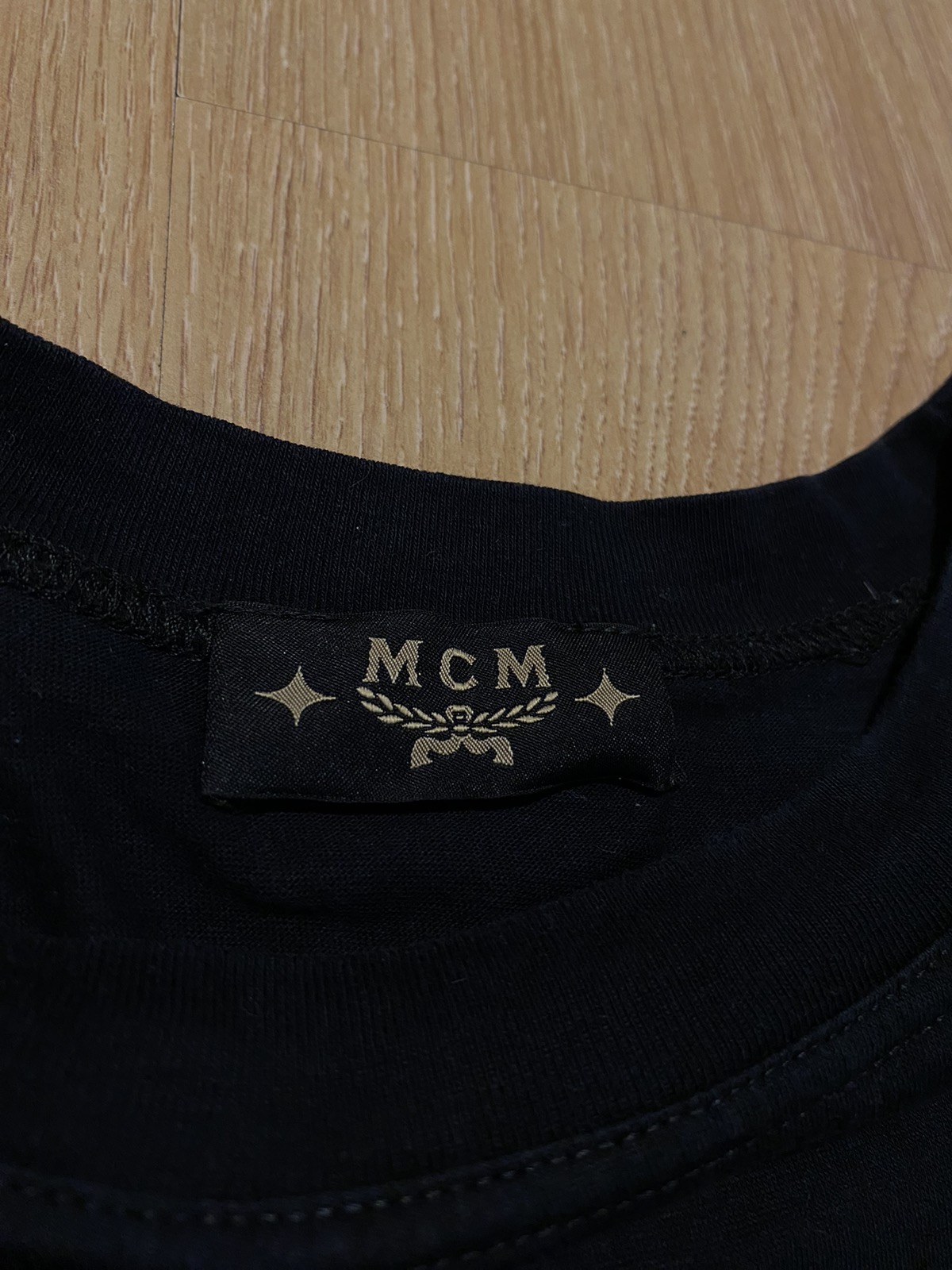 MCM x Swarovski center logo t shirt - 4