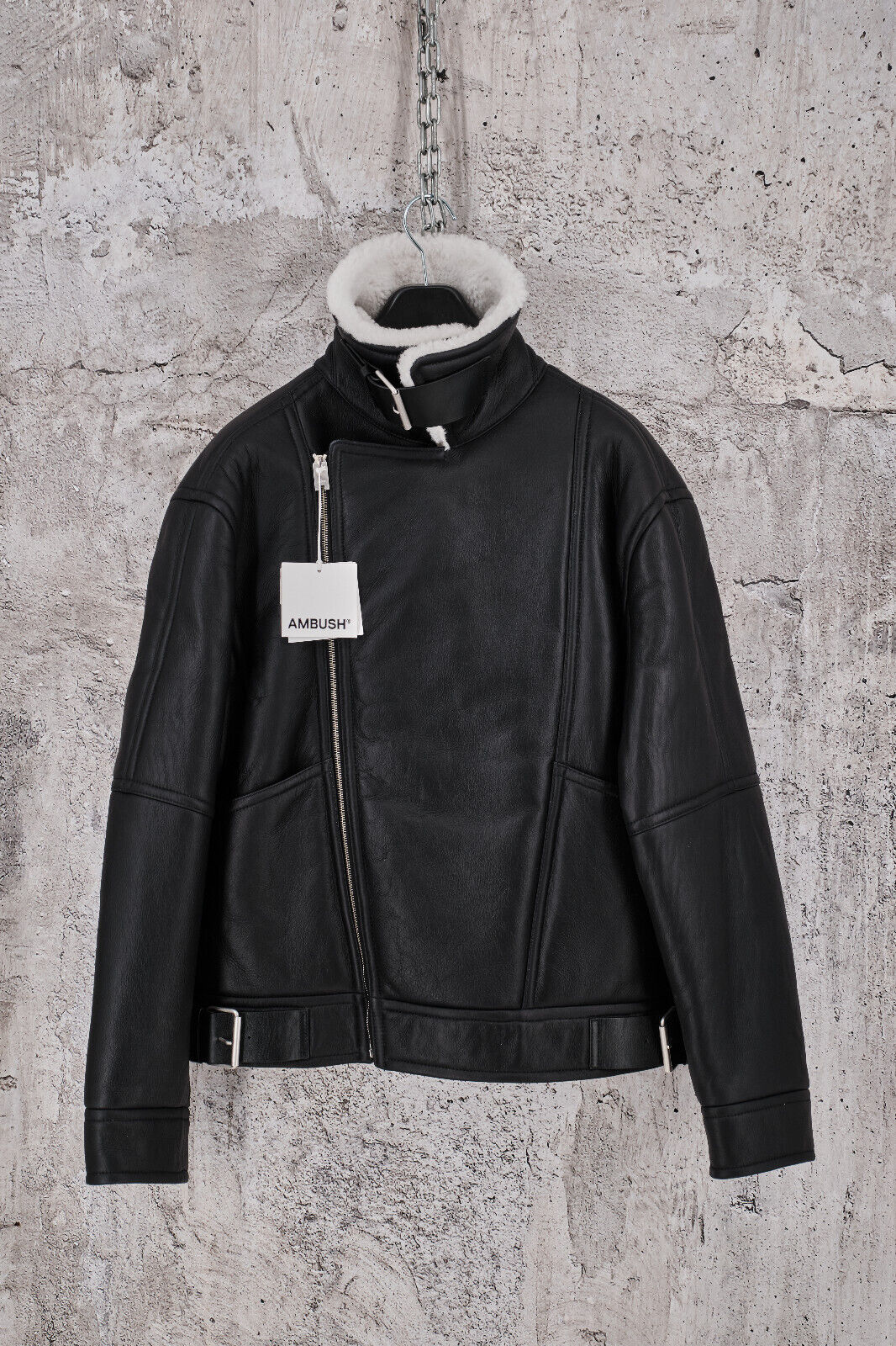 Brand New With Tags Ambush Design Shearling Aviator Jacket 50IT, 3785$ - 7