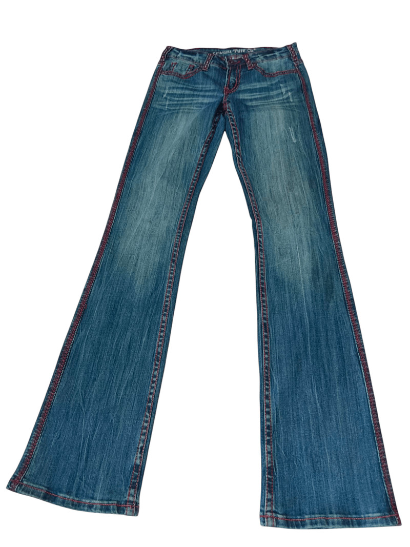 Country Road - Cowgirl Country Wear Stretchable Low Rise Flare Denim - 1