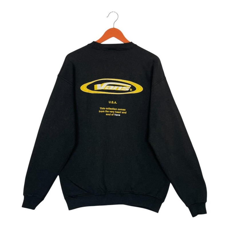 Vintage Vans Backhit Printed Logo Pullover Sweatshirt - 1