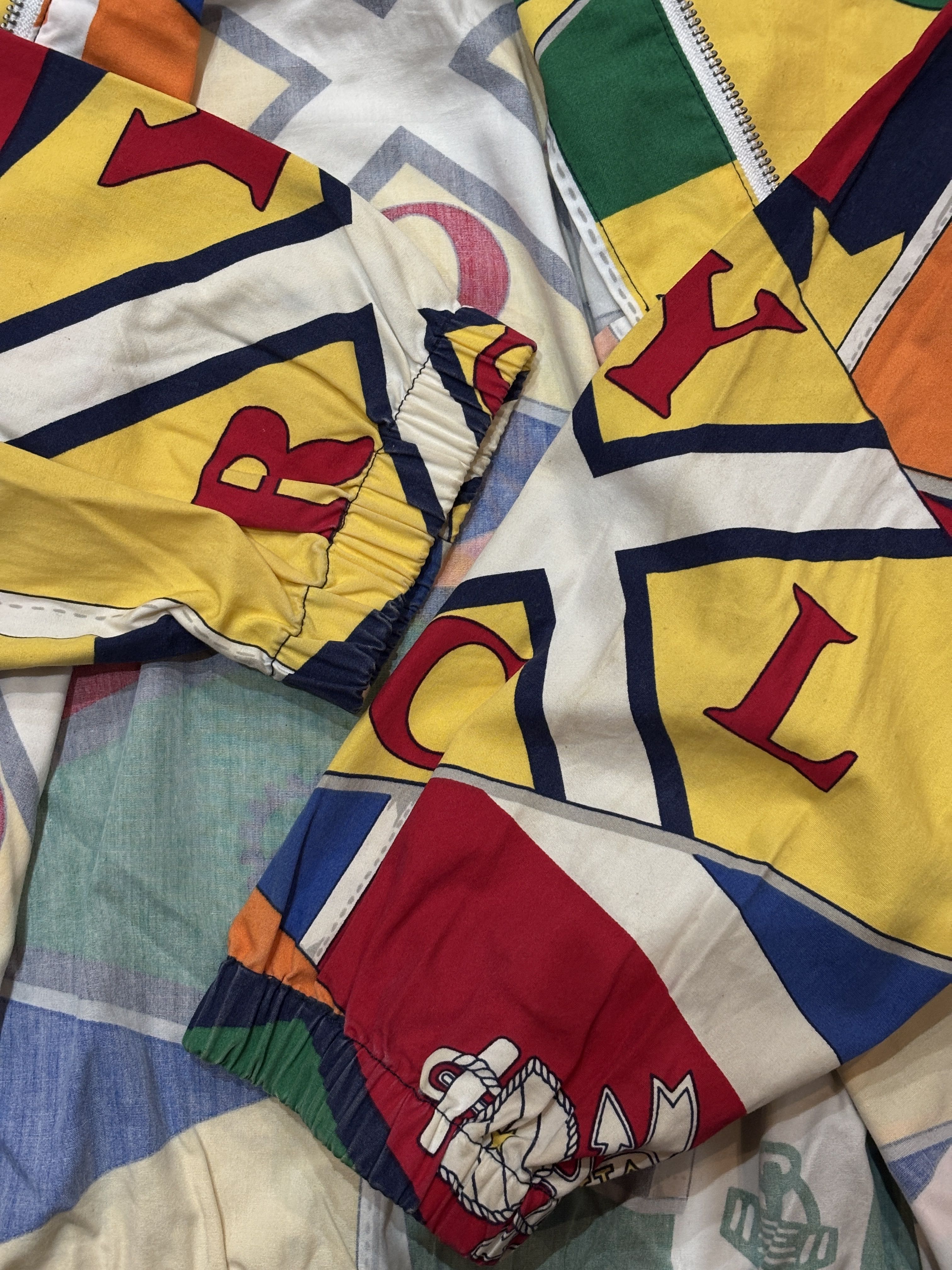 Polo Ralph Lauren Medium Bayport Jacket Burgee Regatta Flags RRL Yacht Sailing - 4