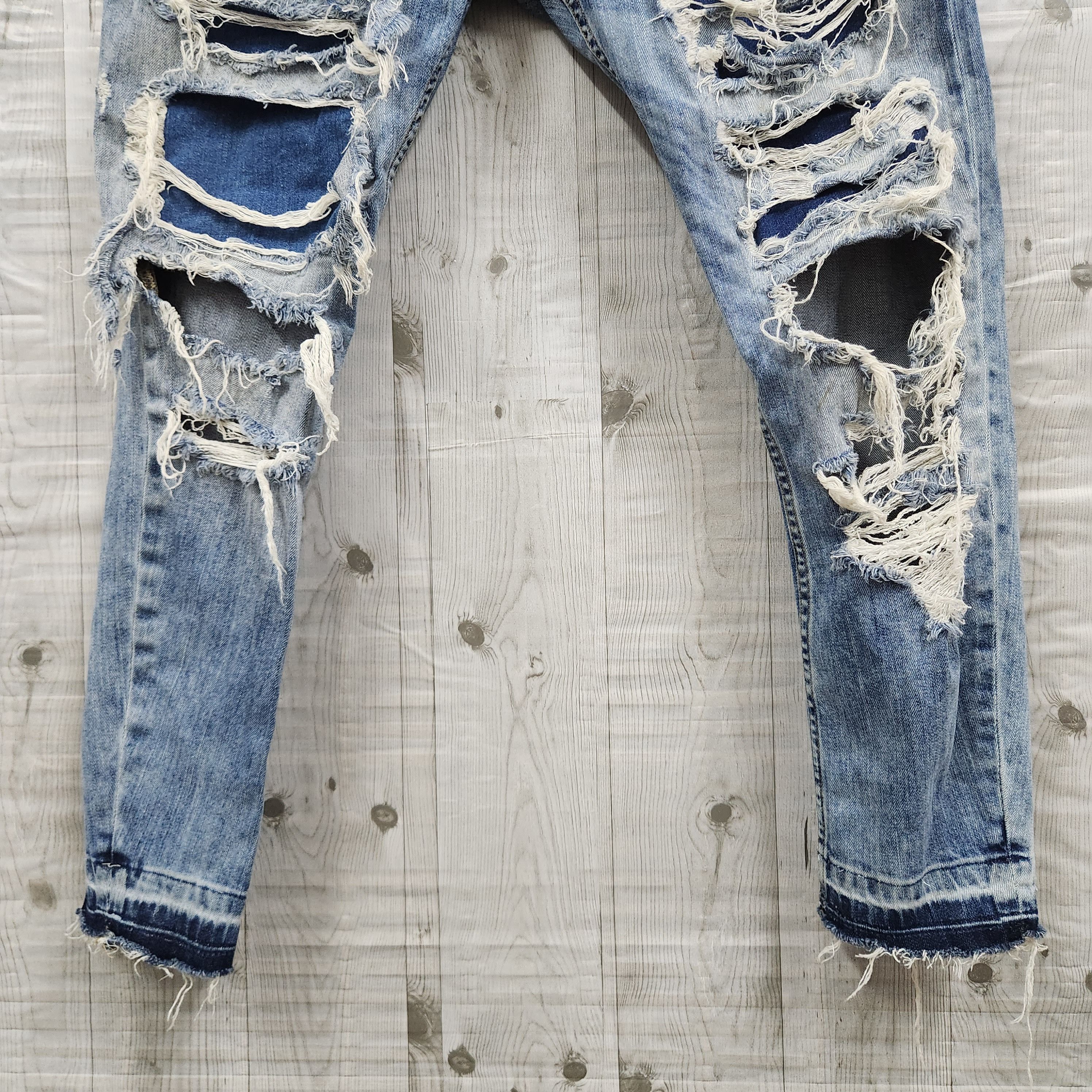 Ripped Denim Distressed Zara Man Jeans - 4