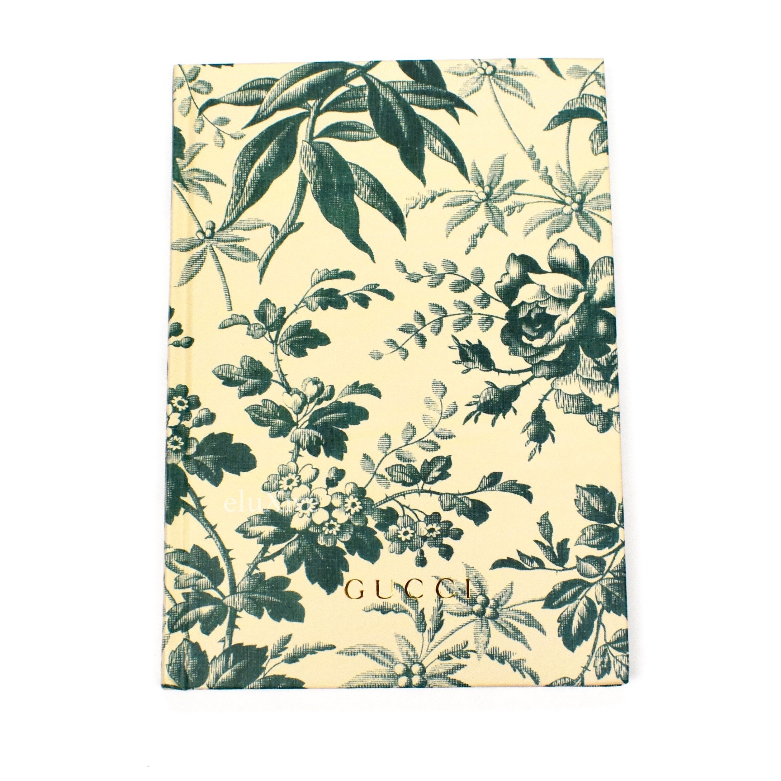 Gucci Foliage Print Logo Notebook DS - 1