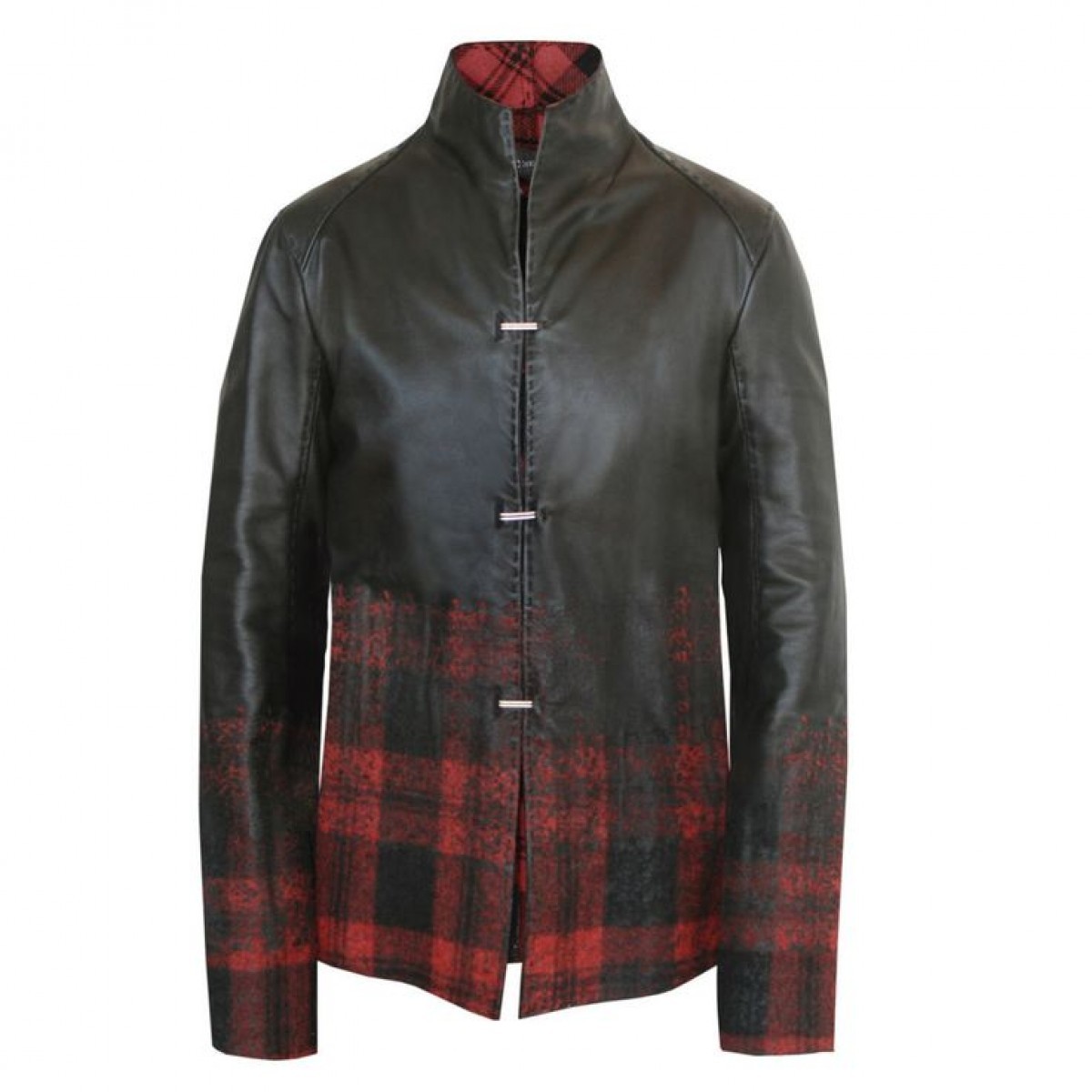 Yohan Serfaty - Bonded leather & wool jacket. Like Julius, Yamamoto jackets - 1