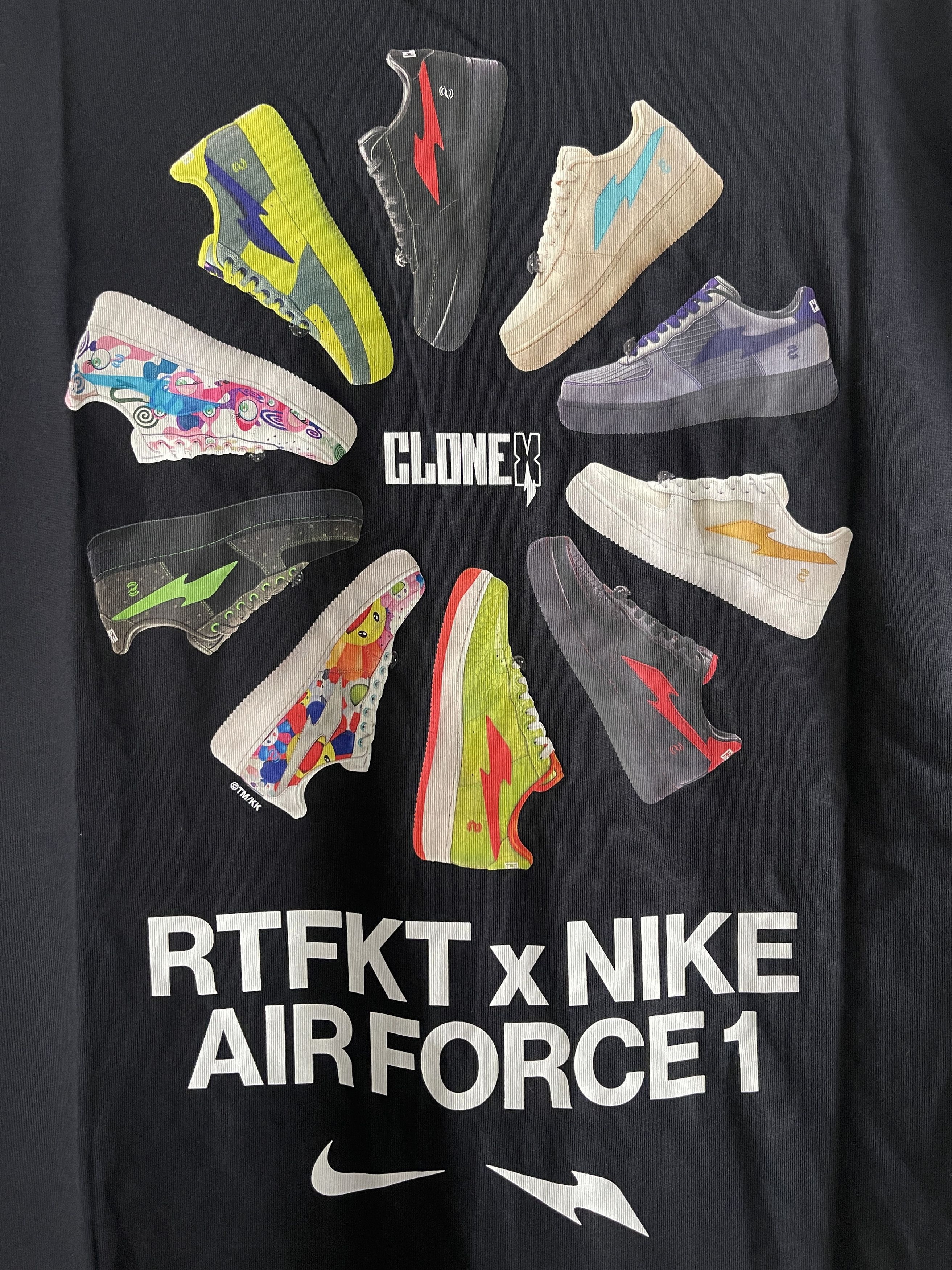 Takashi Murakami x Nike x RTFKT Air Force 1 Rotations Tee - 4