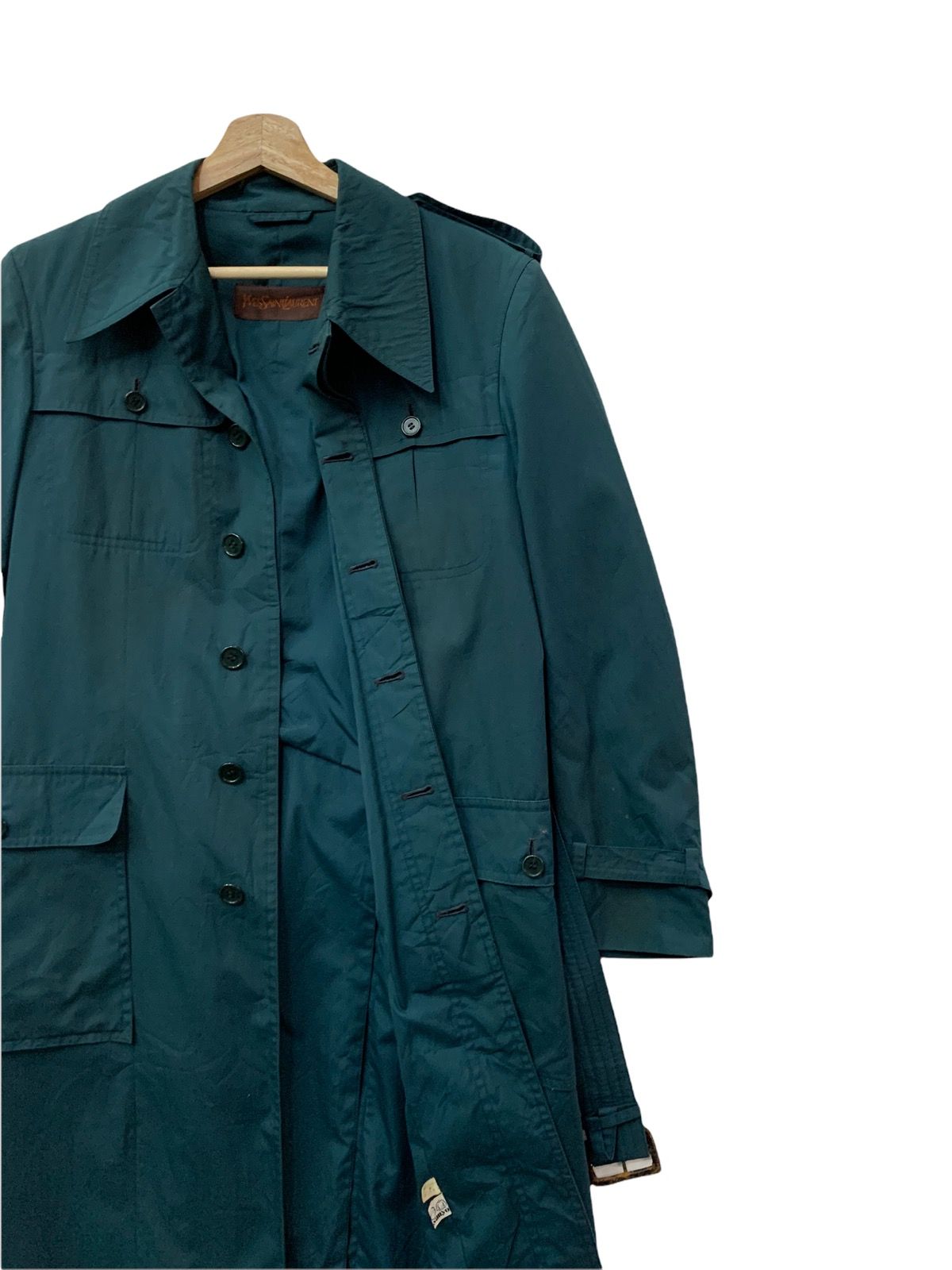 Ysl Pour Homme - 🔥YSL DARK GREEN TRENCH COATS - 4