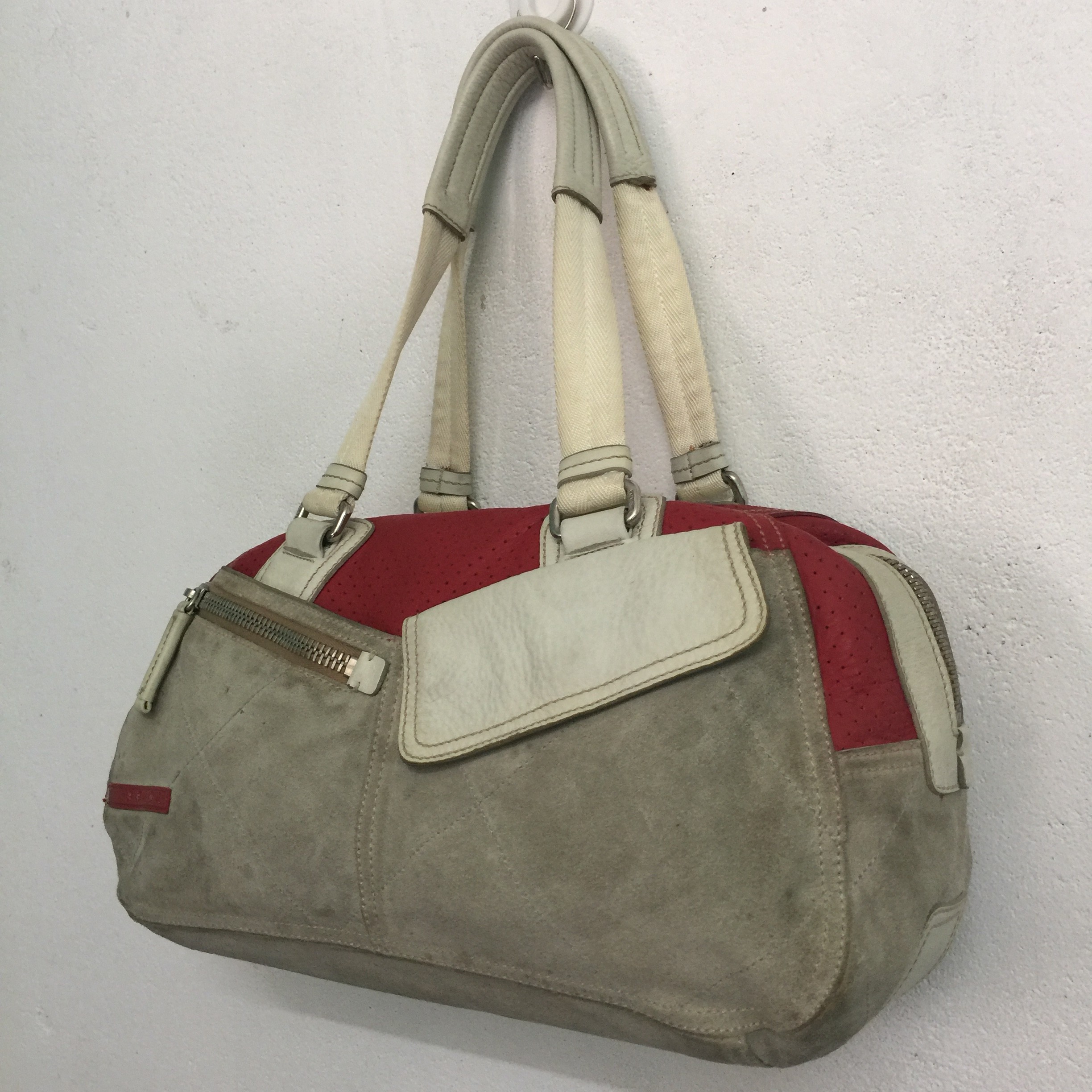Leather prada bag - 2