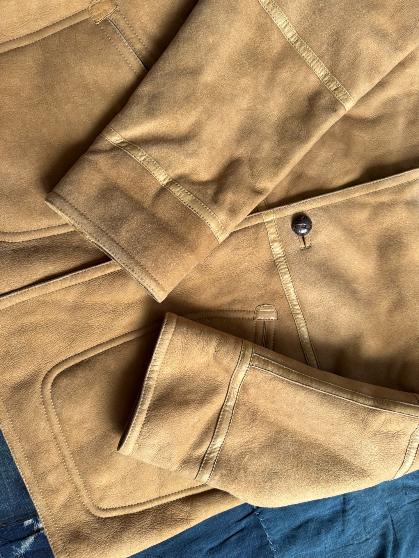 visvim VISVIM 18AW PATTON COAT IT (VEG SHERLING) Italian Lambskin 