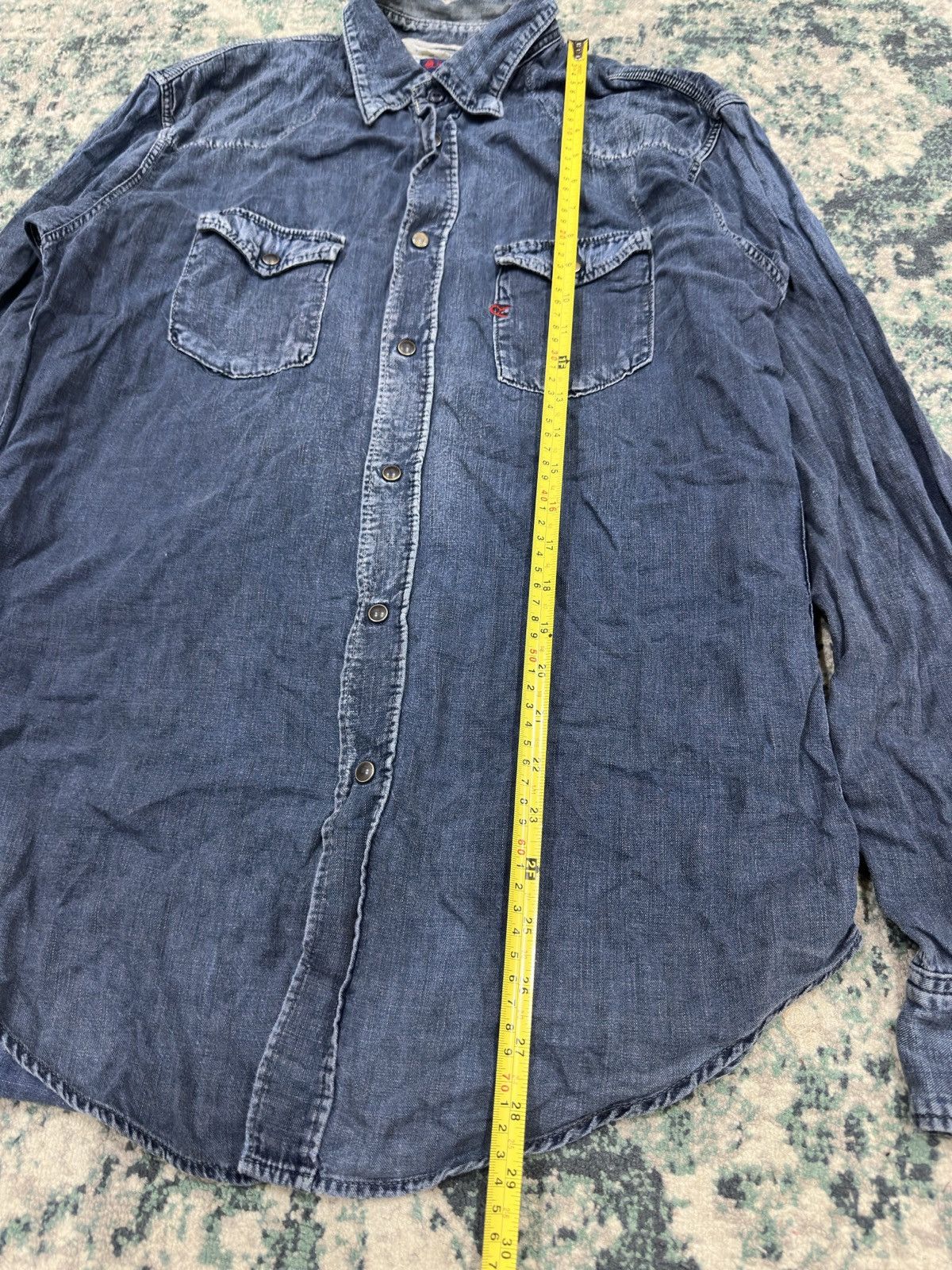 45rpm Japan Western Denim Wash Button Up Shirt - 8