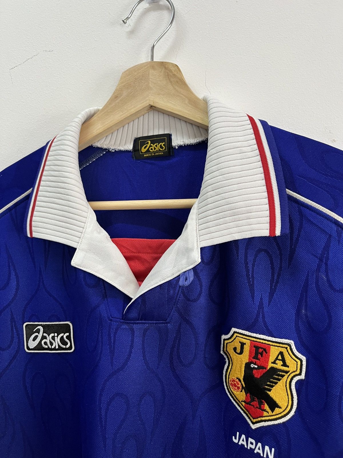 Soccer Jersey - RARE 🇯🇵 Vintage Japan 1998 Fifa World Cup Home Jersey - 4