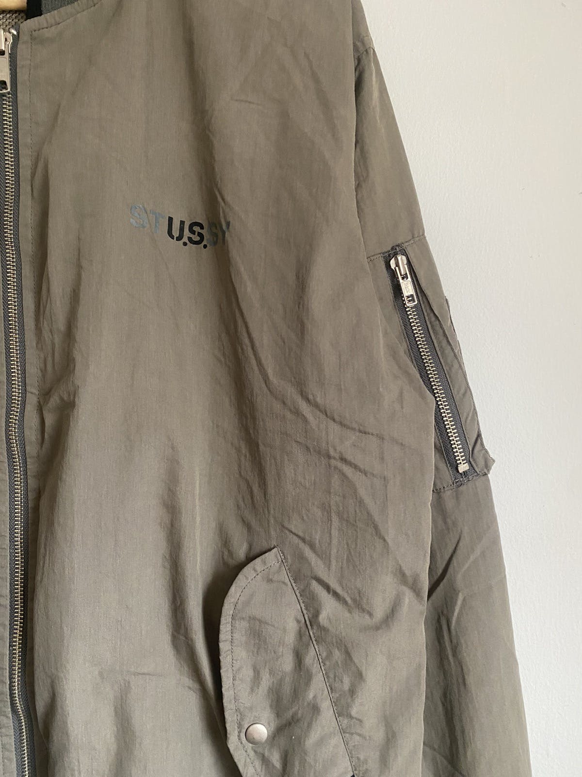 VINTAGE STUSSY x SURPLUS BOMBER JACKET - 5