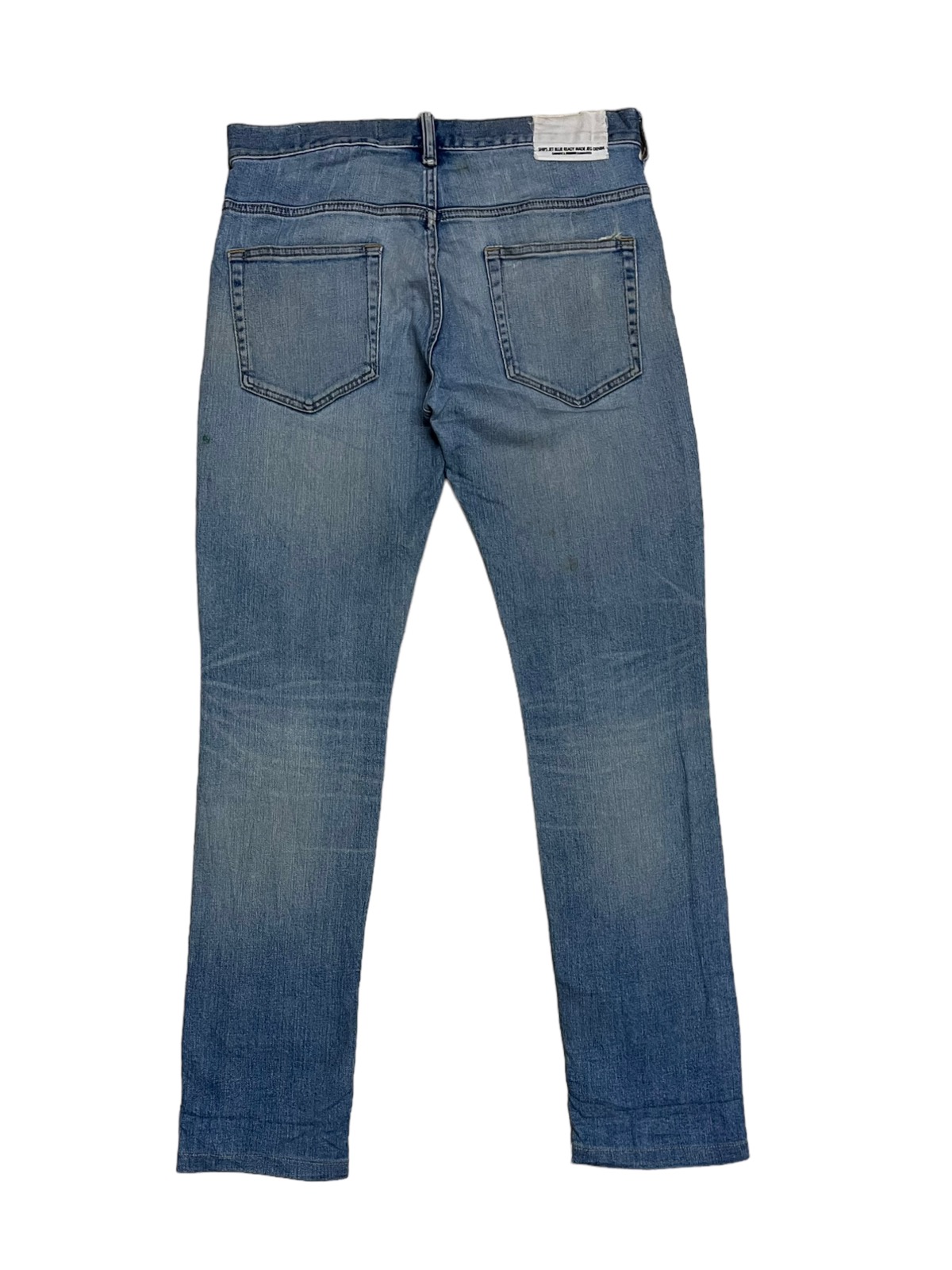 Ships Jet Blue - Designer Japanese Brand Ships Jet Blue Distressed Denim - 6